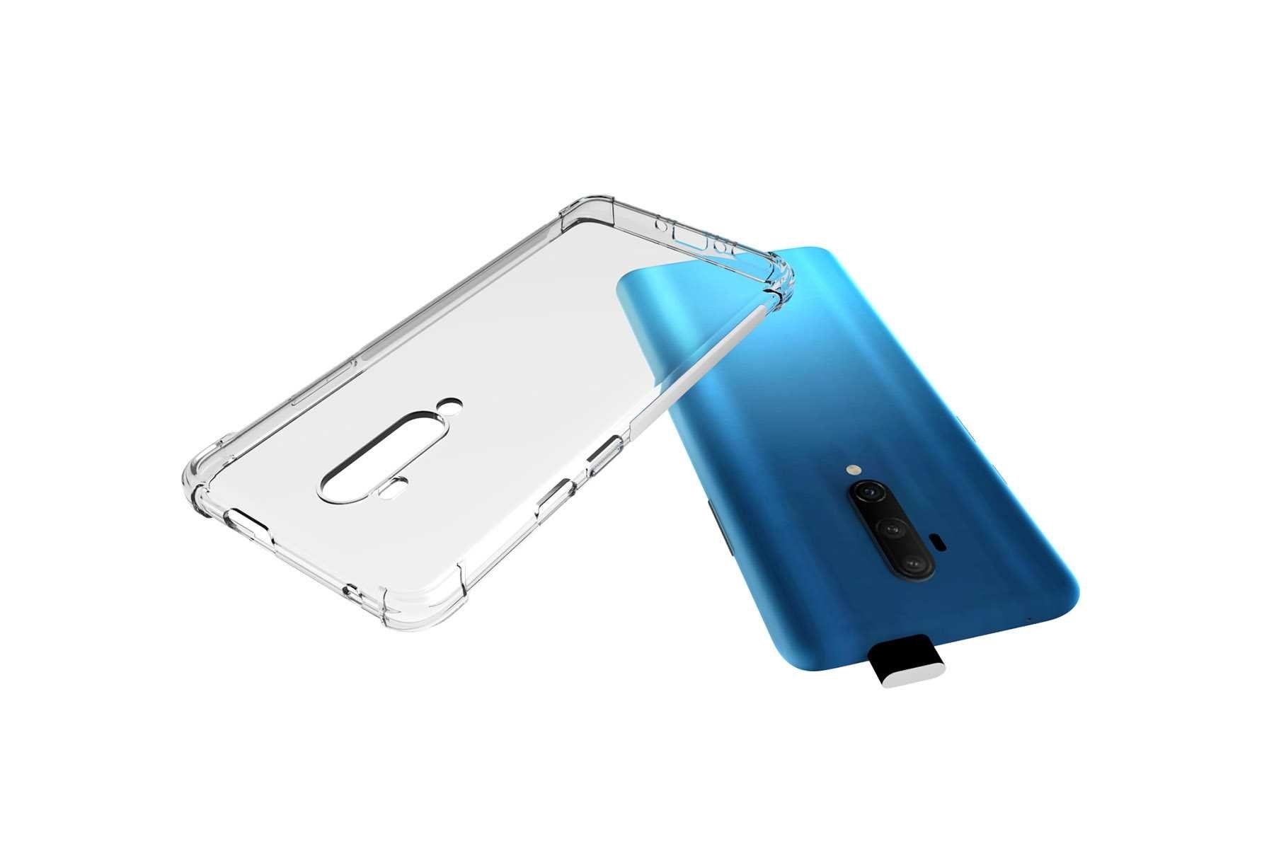 mtb more energy Smartphone-Hülle Clear Armor Case für OnePlus 7T Pro, Transparente TPU Schutzhülle Case Backcover mit Anti-Shock Verstärkung