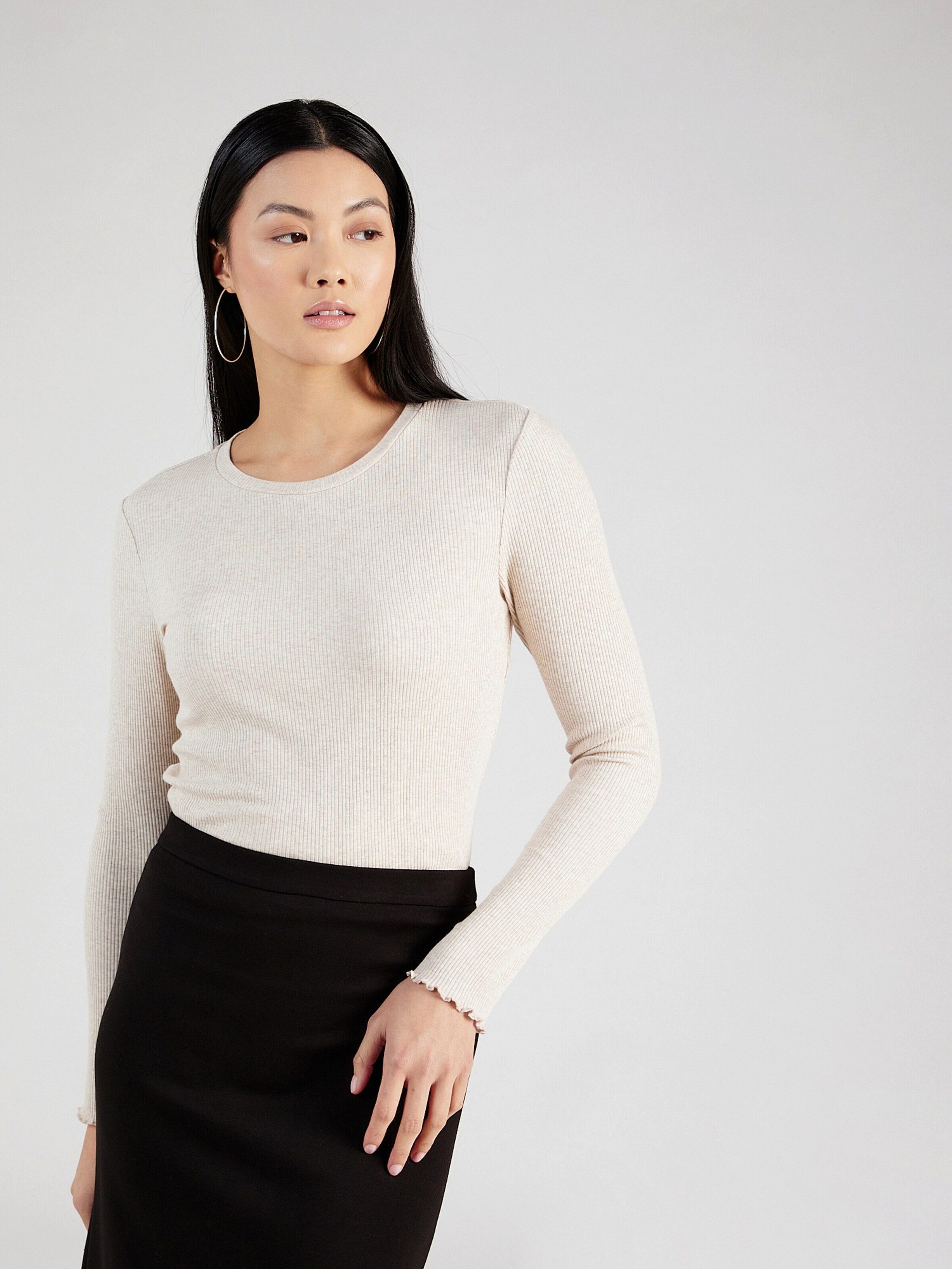 Selected Langarmshirt Anna (1-tlg) Plain/ohne Details günstig online kaufen