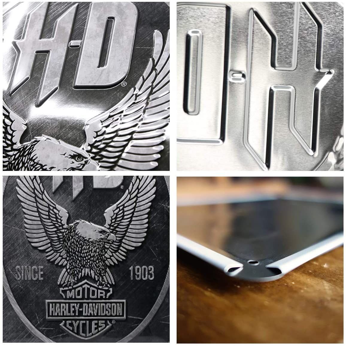 Nostalgic-Art Metallschild Blechschild 30 x 40 cm - Harley-Davidson - Metal Eagle – Bild 3 von 4