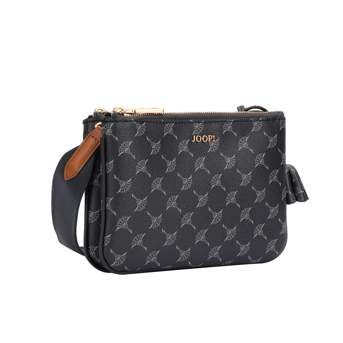 JOOP! Schultertasche 4140006504 Cortina 1.0 Milva Shoulderbag Xshz darkblue (ein Stück, 1-tlg., ca. B/H/T 20/12,5/3 cm), zwei Hauptfächer