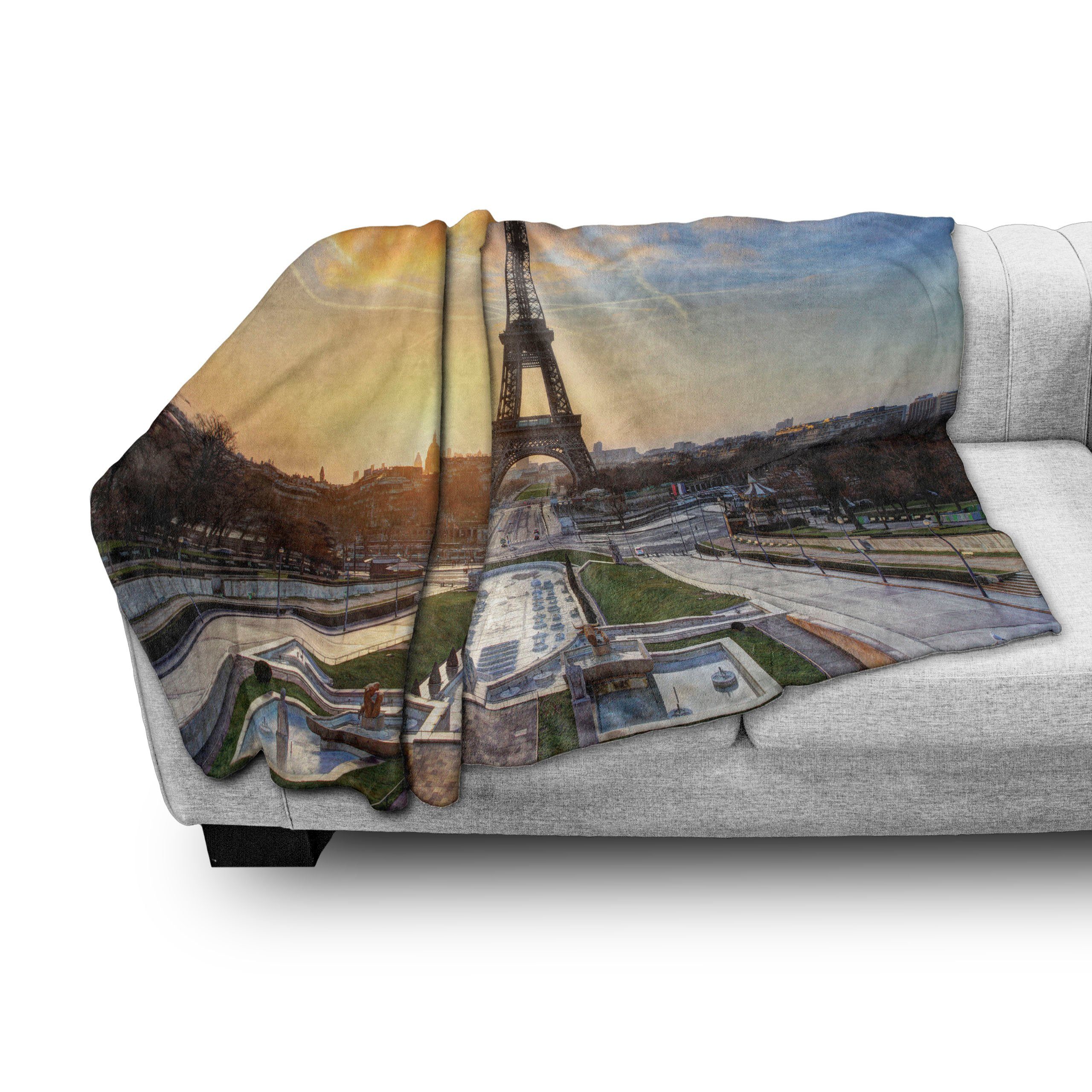 Plüsch Gemütlicher für und den Scenic Eiffelturm Innen- View Außenbereich, Abakuhaus, Wohndecke Paris