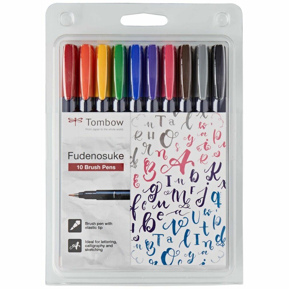 TOMBOW Маркеры Pinselstift-Kalligraphie Stift Fudenosuke 10er-Et.