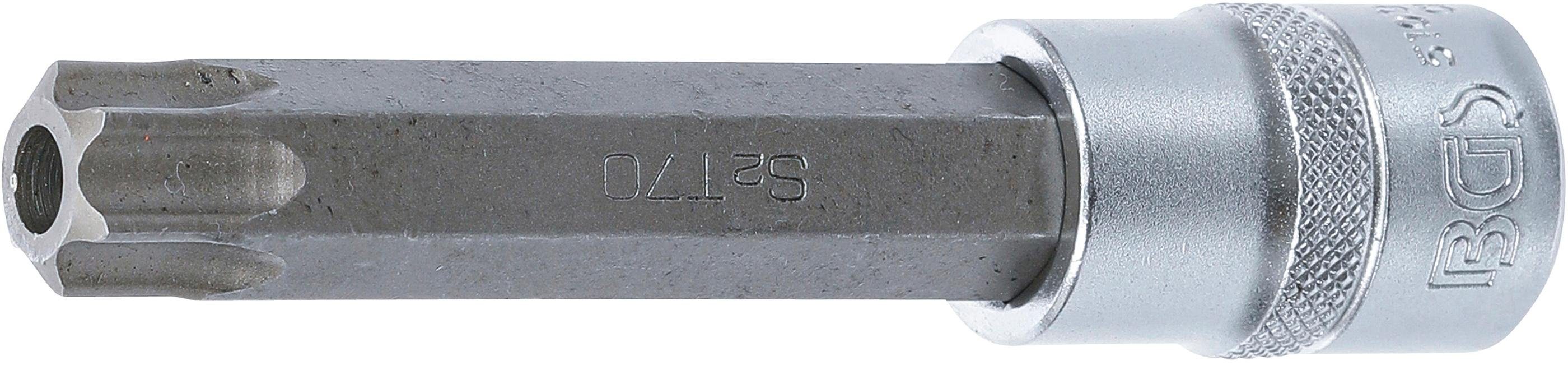 Bohrung BGS 12,5 (für (1/2), mm 110 mm, Länge Bit-Schraubendreher T70 technic T-Profil Bit-Einsatz, Innenvierkant mit Torx) Antrieb