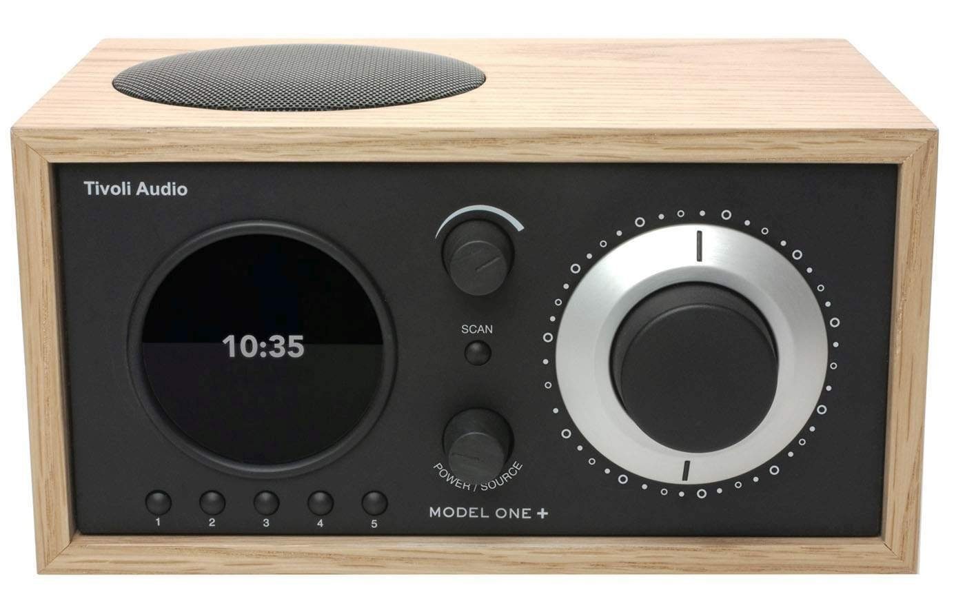 Tivoli Audio Model ONE+ Eiche/schwarz Digitalradio (DAB) (Digitalradio (DAB),FM-Tuner, Wecker, DAB+ und FM-Tuner, Bluetooth, Fernbedienung)