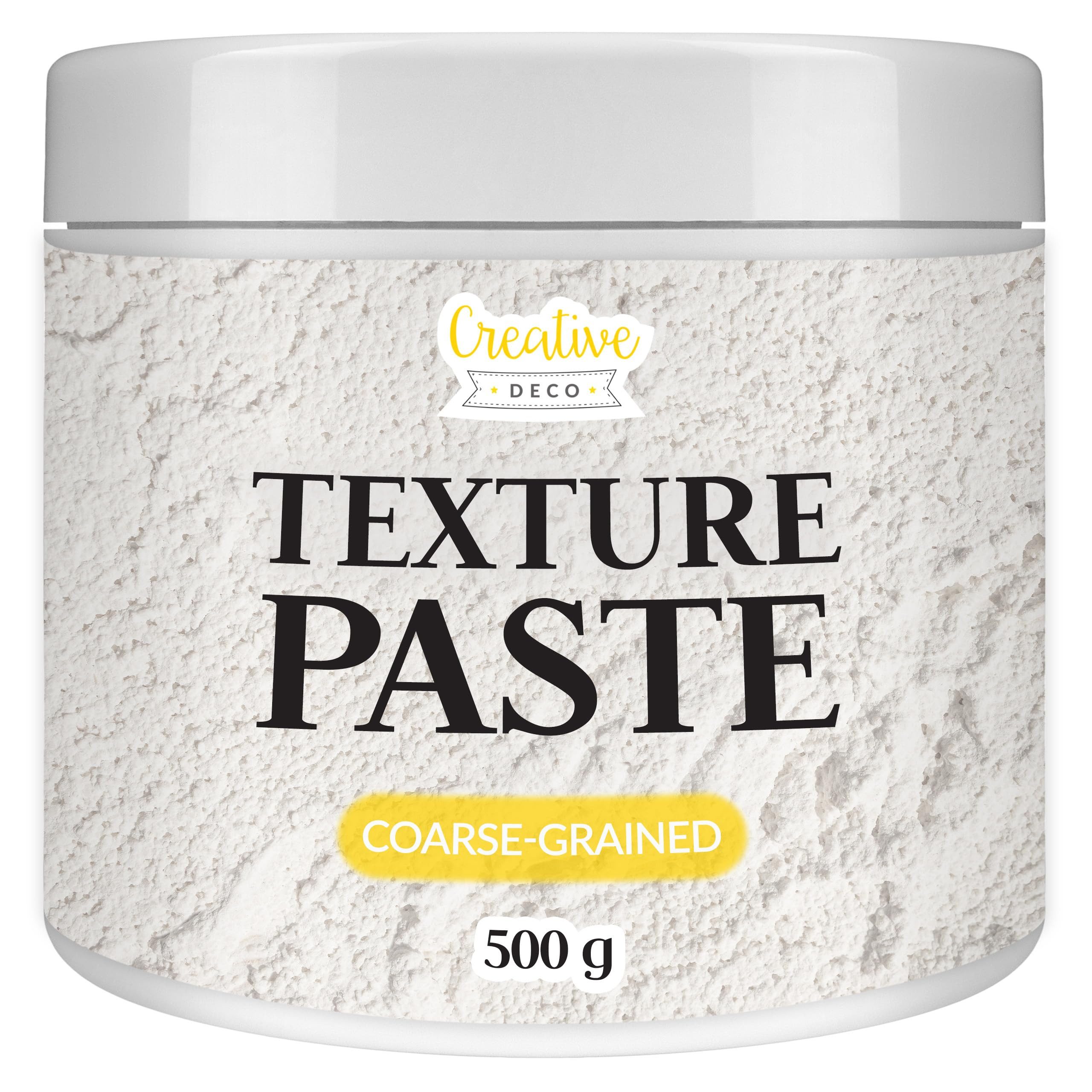 Creative Deco Malpaste Weiße Strukturpaste für Acrylmalerei 0,5 kg