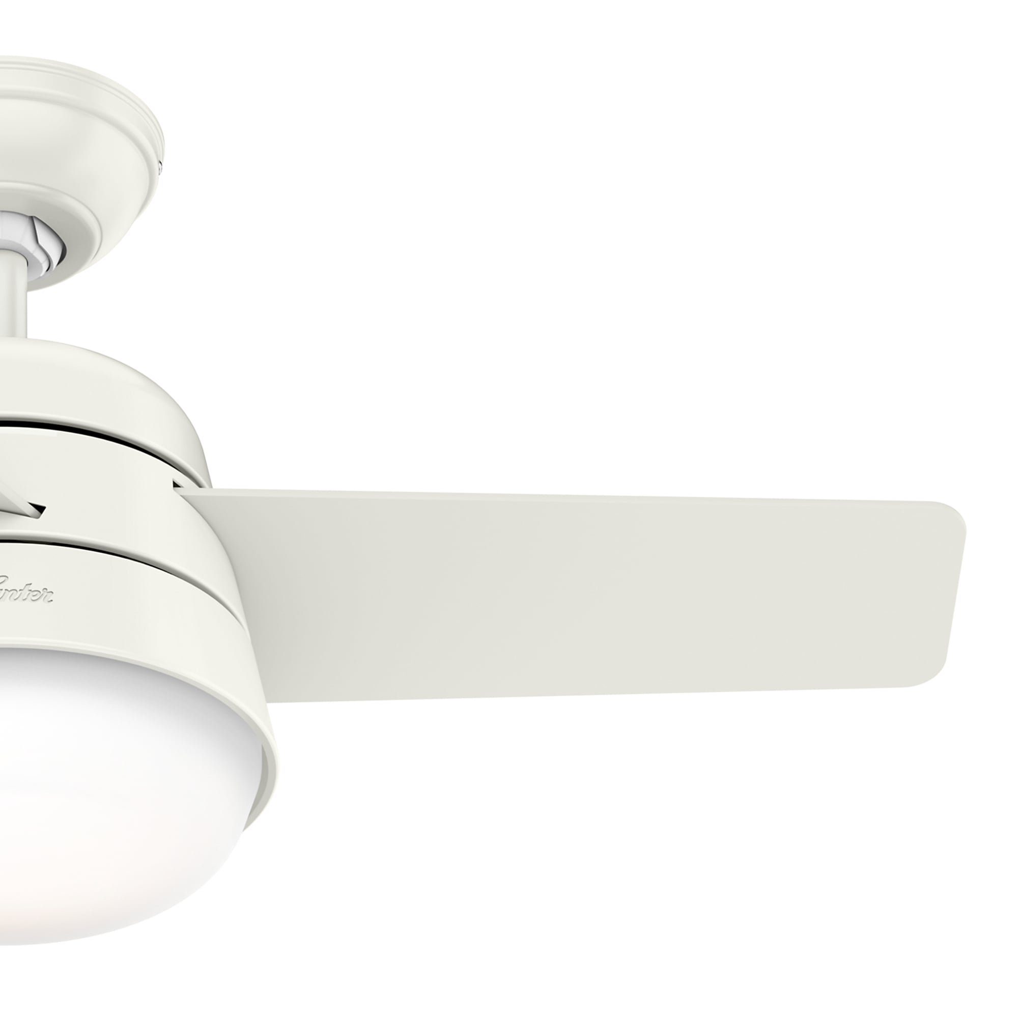 Hunter Deckenventilator Deckenventilator Finley S Weiß mit Licht & Fernbedienung