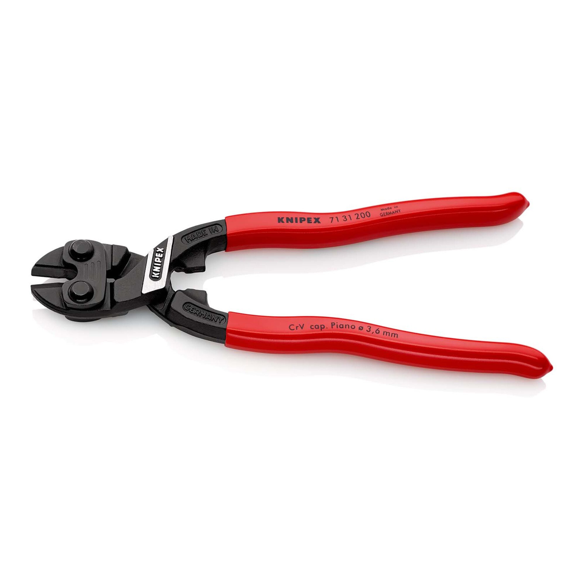 Knipex Cuttermesser KNIPEX 71 31 200 CoBolt® Kompakt-Bolzenschneider mit Kunststoff überzo
