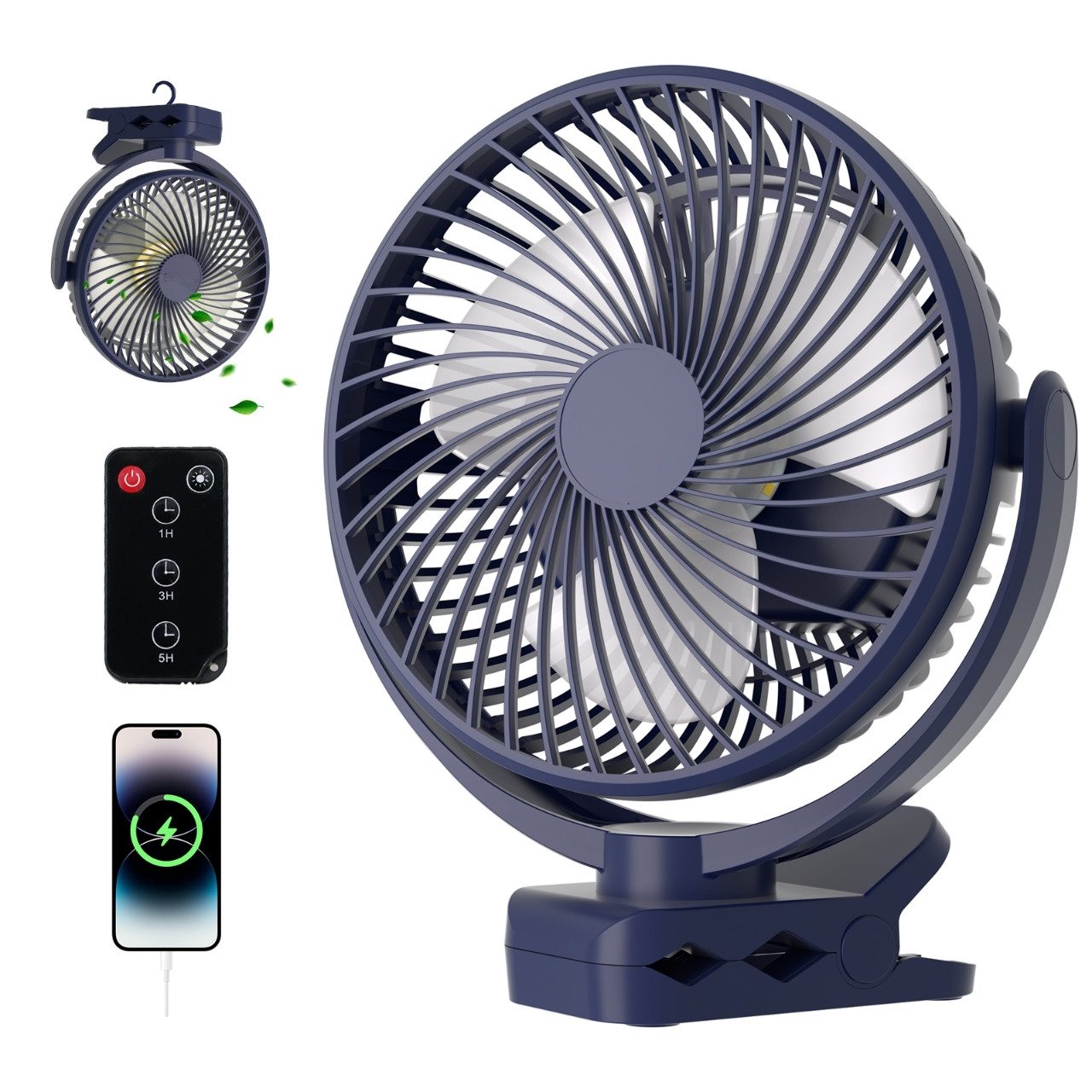Tukrool Mini USB-Ventilator Ventilator mit Licht, günstig online kaufen