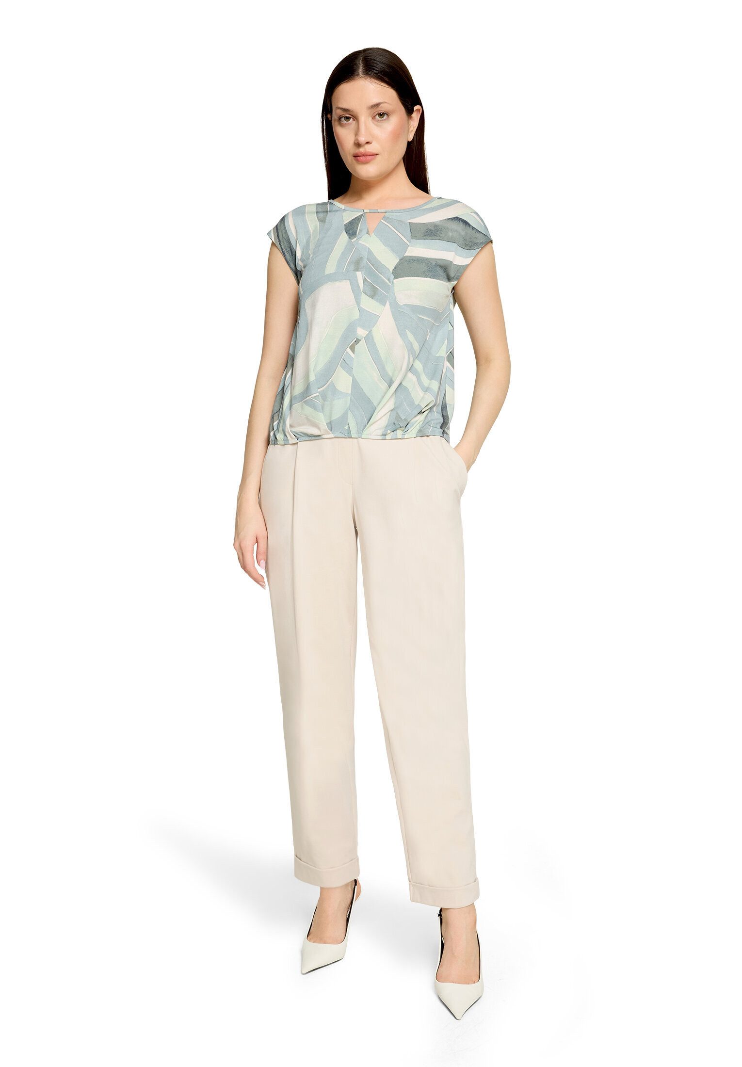 Betty Barclay Kurzarmshirt Damen mit Gummizug (1-tlg)