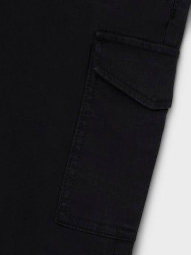 Name It Cargohose NKFROSE für Mädchen mit Cargotaschen und Stretch unifarben, modisch, regular fit, Baumwollmischung, Web