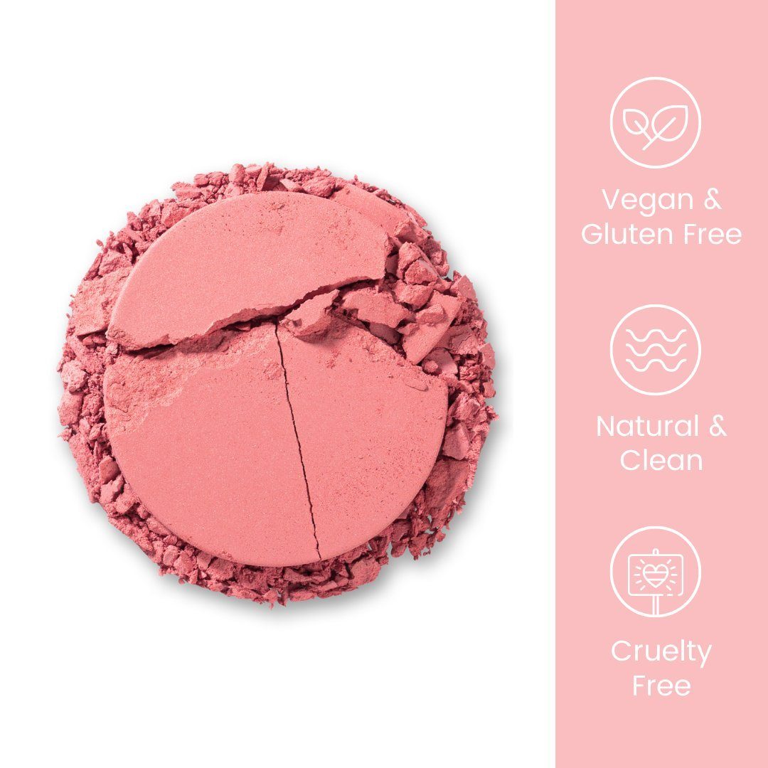 ETHEREAL Langhaltend Mineral Natural, Veil Desire Clean, BEAUTY® Veil Vegan, Gluten frei, Coral Mineral Rouge-Palette Rouge, Blush,