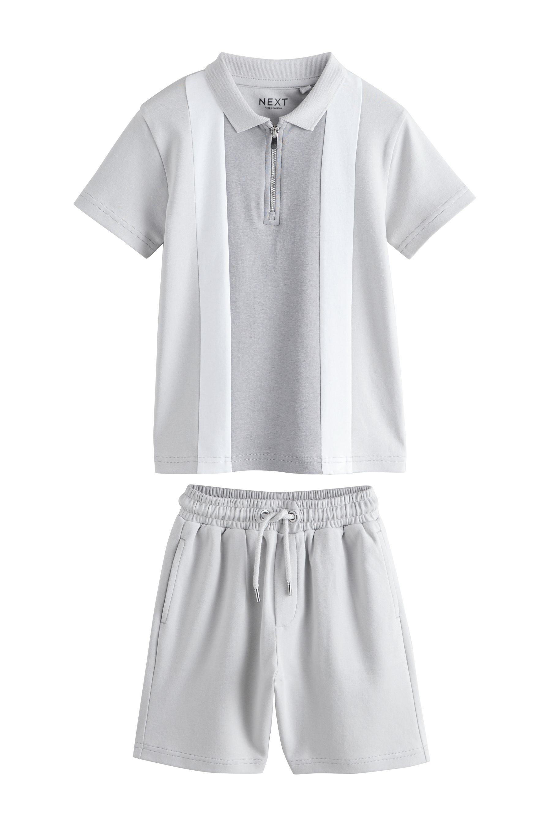 Next Shirt & Shorts Kurzärmeliges Polo-Shirt und Shorts im Set (2-tlg)