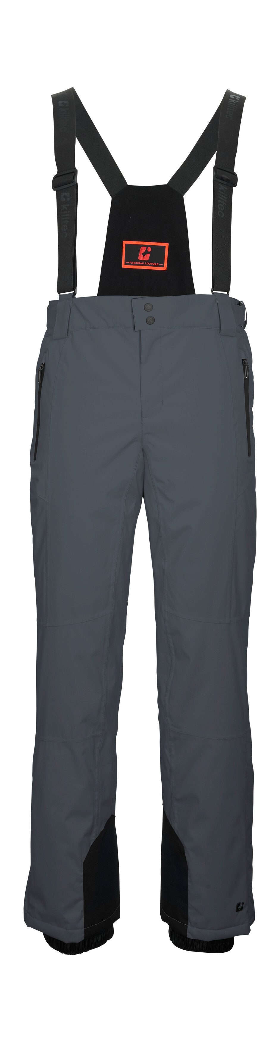 Killtec Skihose KSW 100 MN SKI PNTS Wind- und wasserdichte Skihose mit anpassbaren Trägern