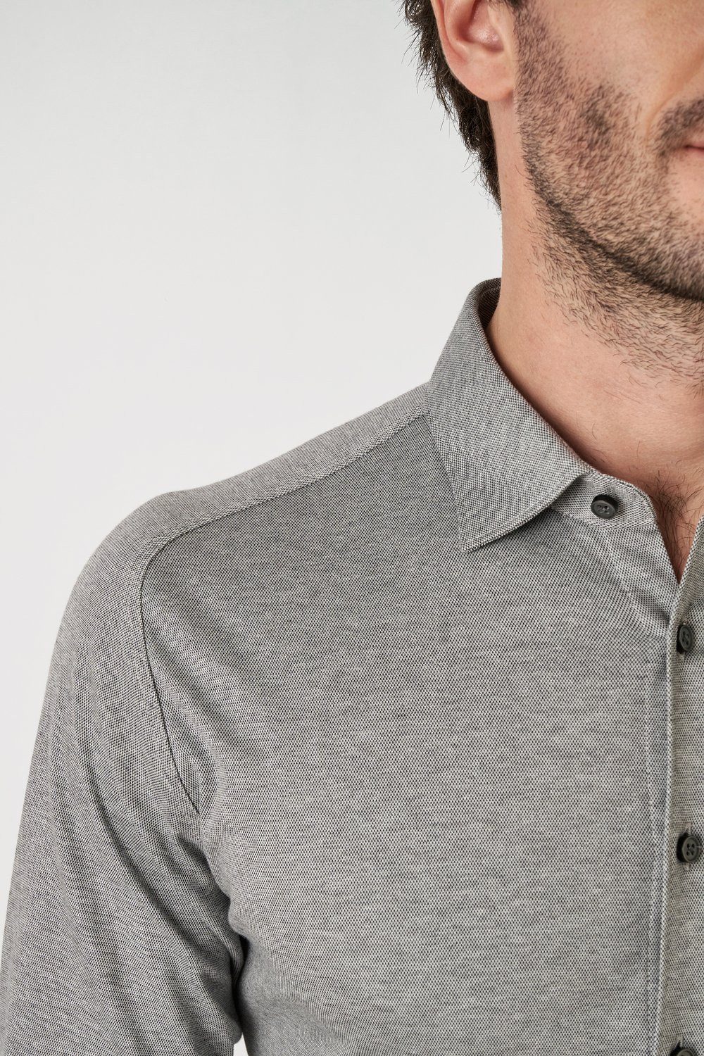 DESOTO Langarmhemd Jerseyhemd Casual Kent – Bild 3 von 5