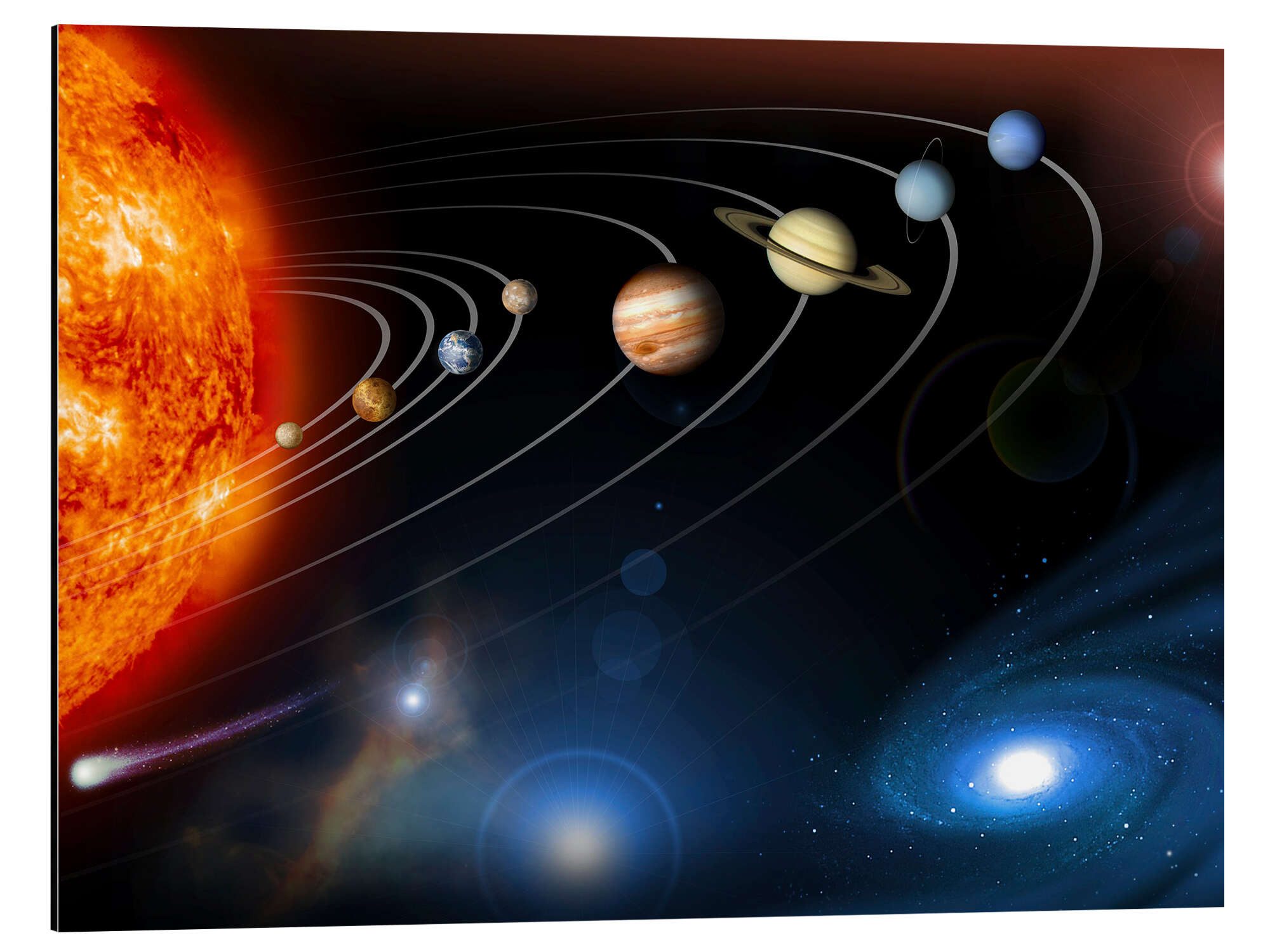Wandbild Planeten im Sonnensystem