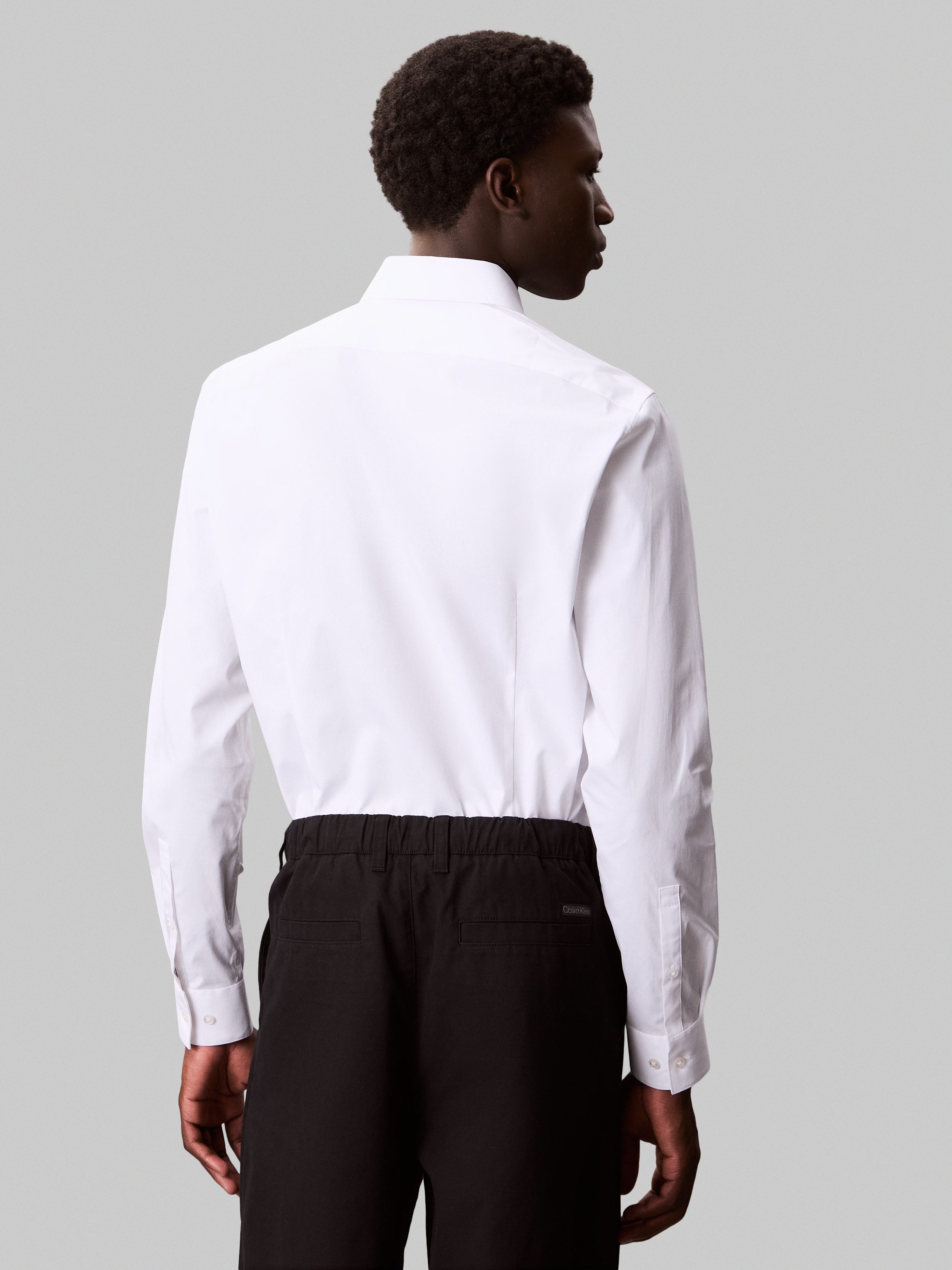 Calvin Klein Businesshemd SLIM ESNTL POPLIN NOS STR SLD Mit Monogramm-Stick günstig online kaufen