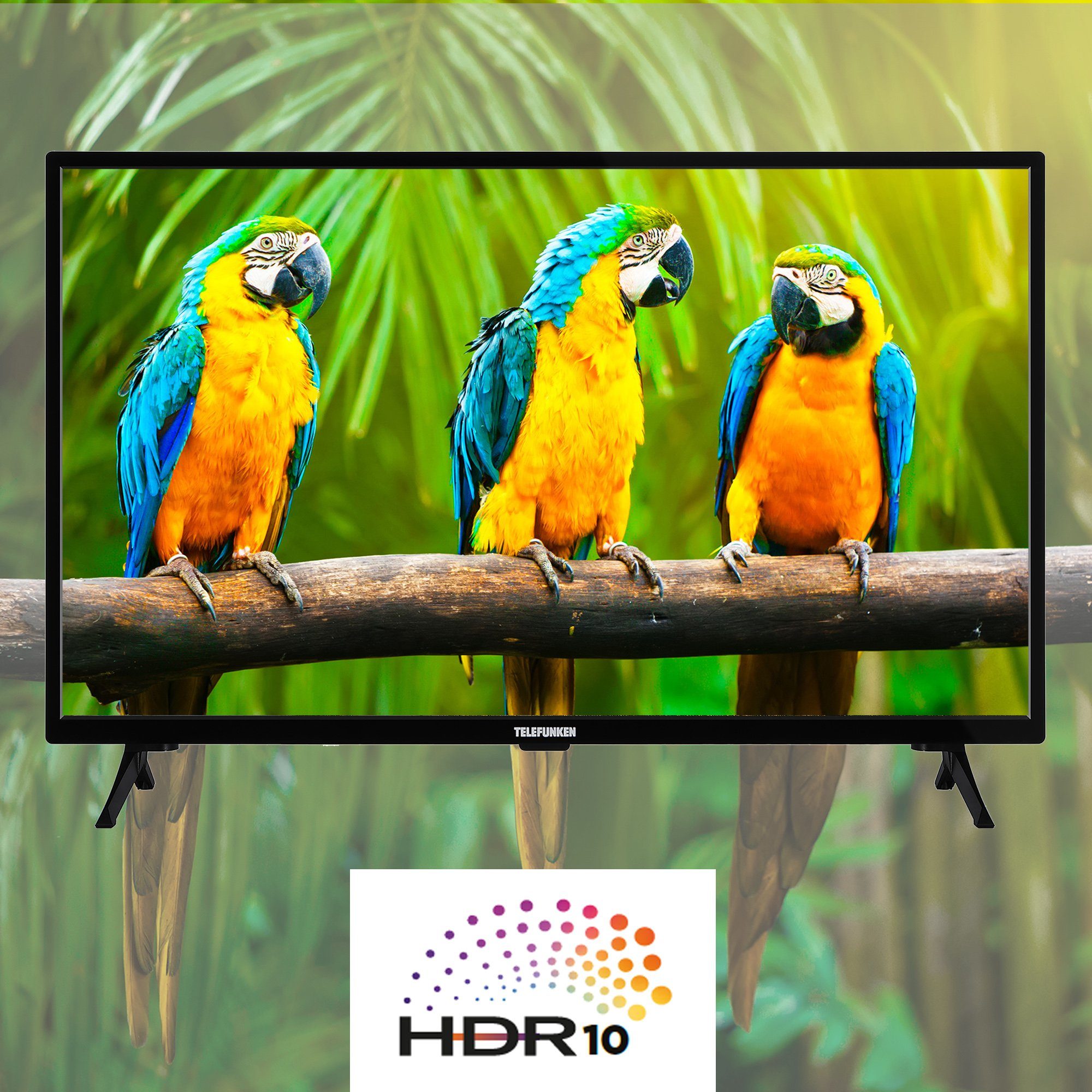LCD-LED Dolby D32H550X1CWT HDR10, Fernseher Telefunken 6 TV, HD+ Audio, HD-ready, Triple-Tuner, cm/32 (80 Zoll, Monate gratis) Smart