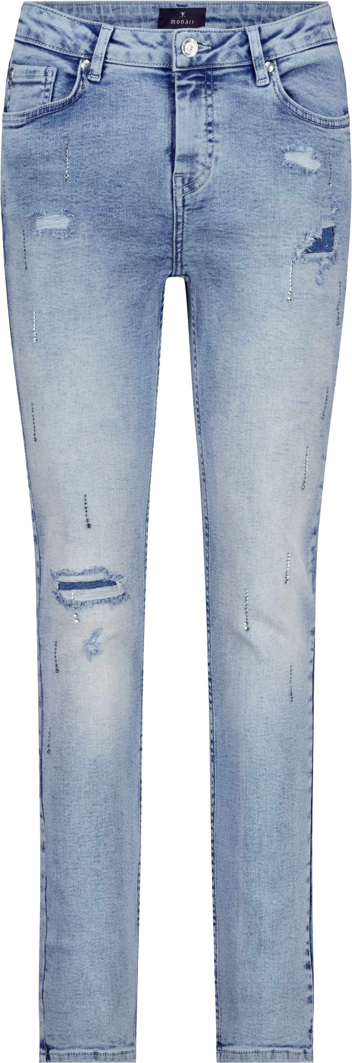 Monari 2-in-1-Hose Jeans mit Strass jeans günstig online kaufen