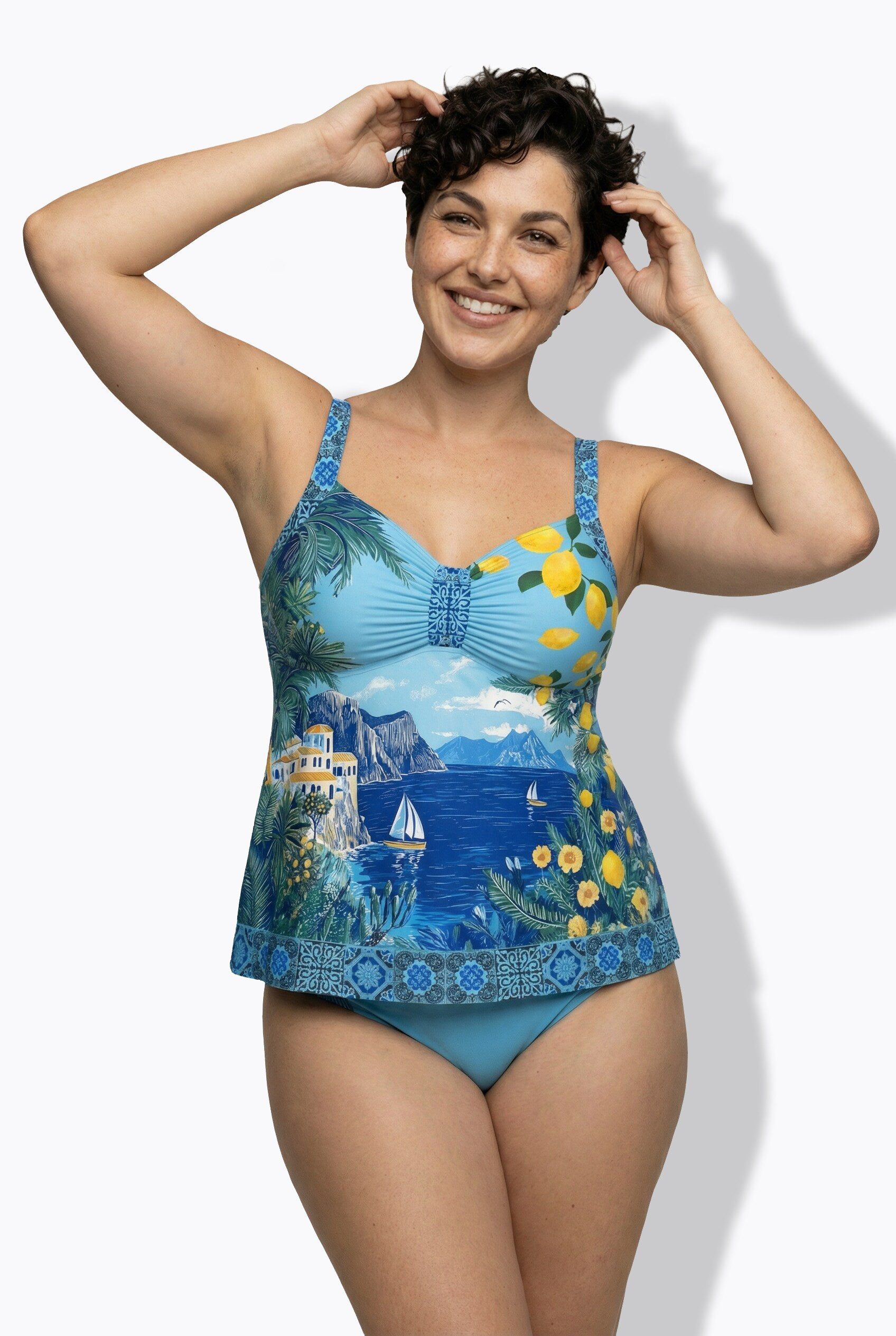 Ulla Popken Tankini Tankini Holiday Softcups Träger verstellbar