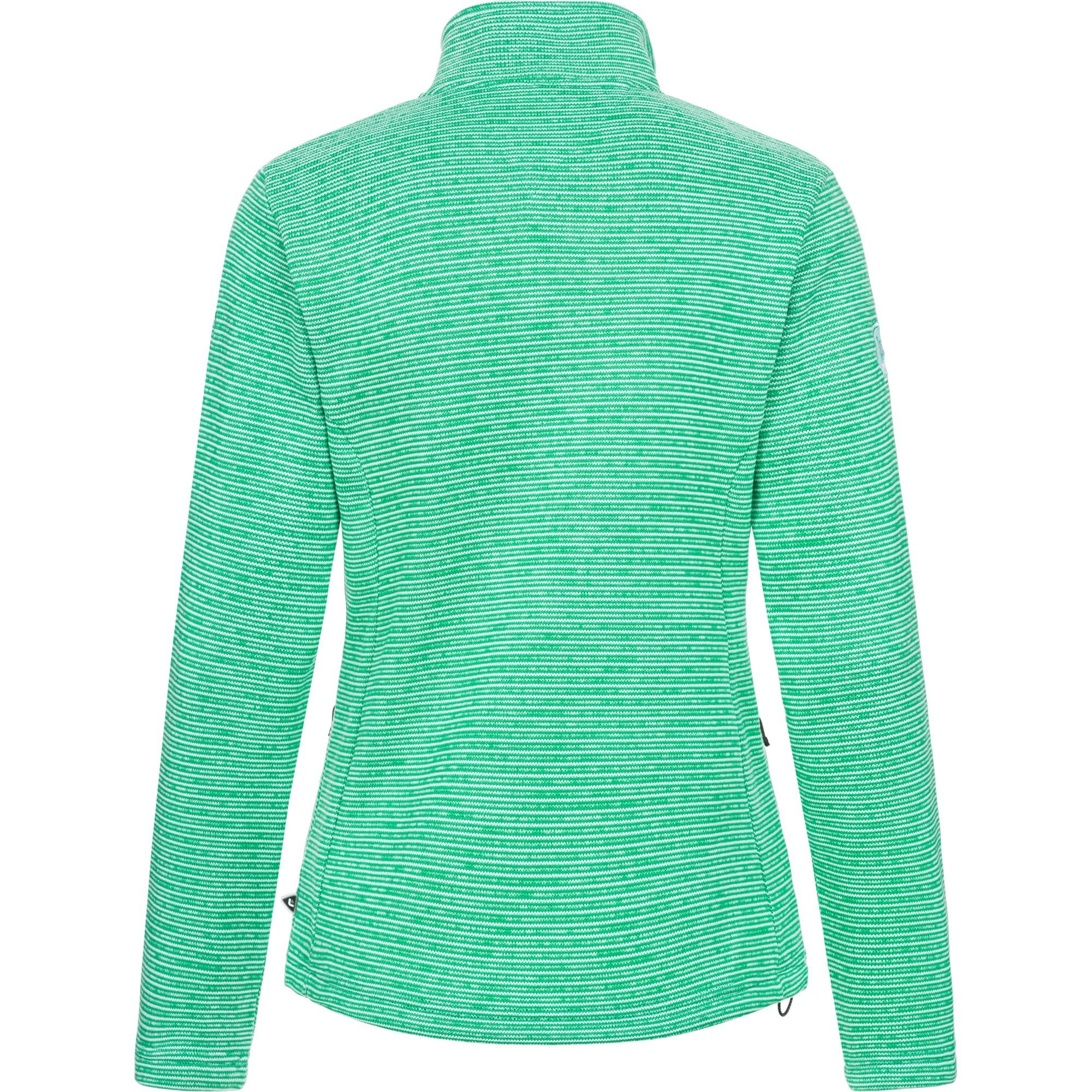 DEPROC Active Strickfleecejacke CALEDONIA WOMEN Kontrastreissverschluss