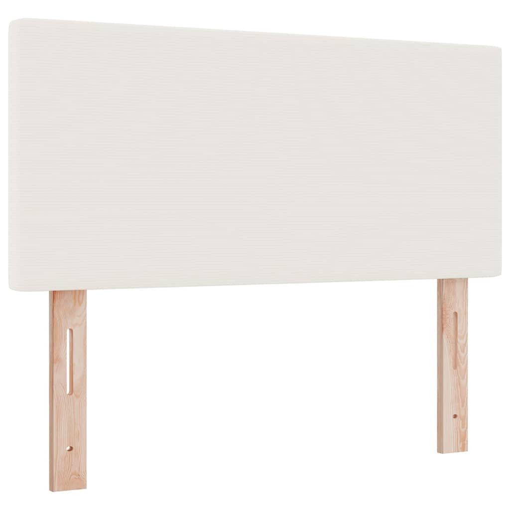 vidaXL Bett Kopfteil Creme 100 cm Cordstoff (1-tlg)