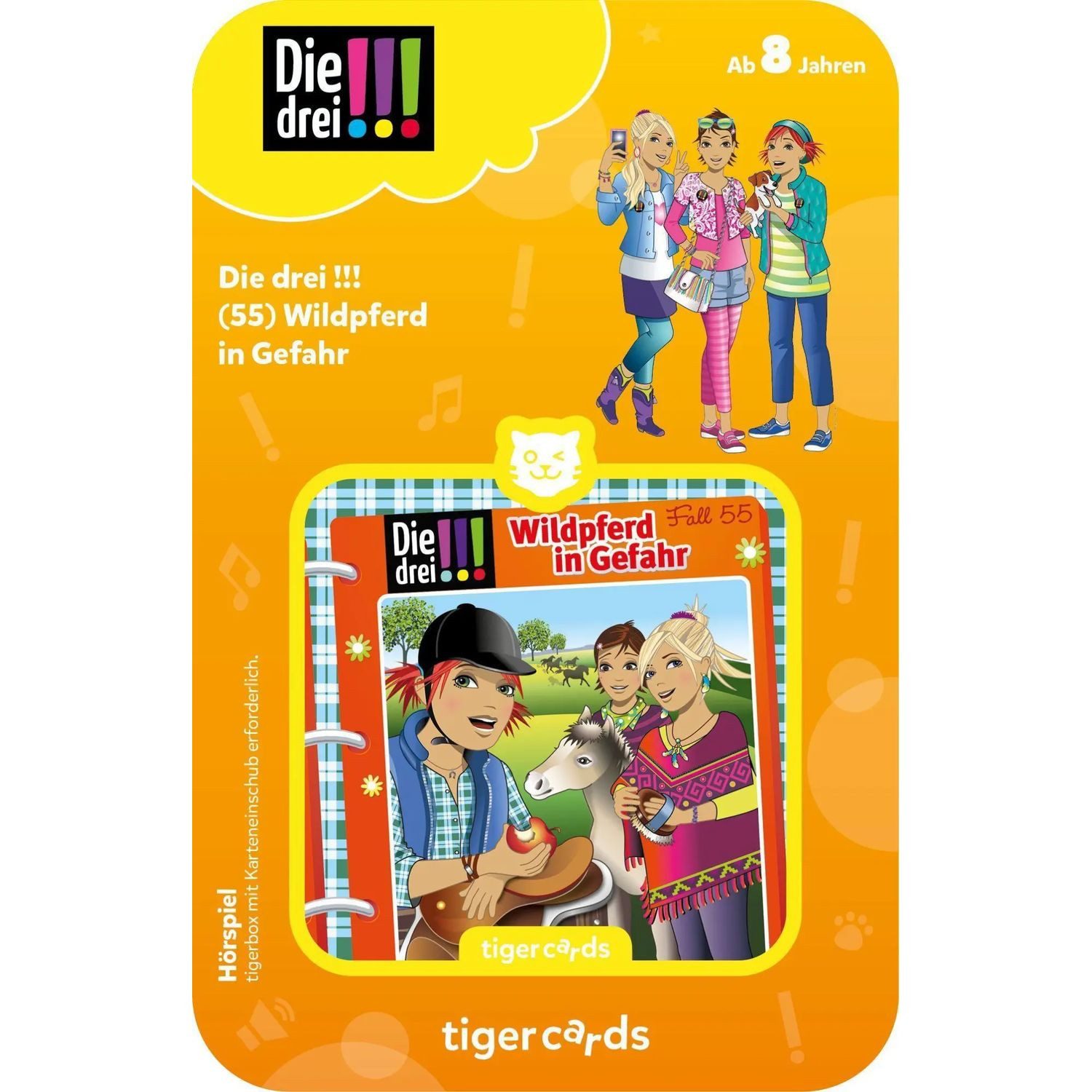 Tiger Media Deutschland GmbH Hörspiel tigercard - Die drei !!! - Folge 55: Wildpferd in Gefahr