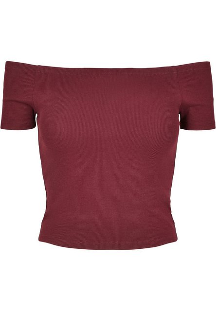 URBAN CLASSICS T-Shirt Urban Classics Damen Ladies Off Shoulder Rib Tee (1- günstig online kaufen