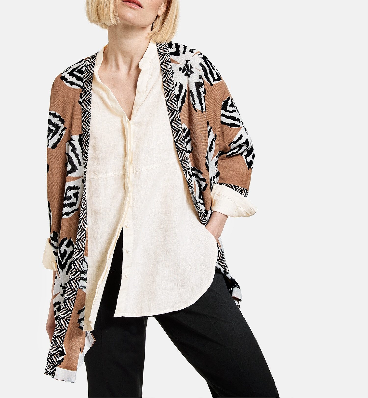 GERRY WEBER Strickpullover Oversize Jacke