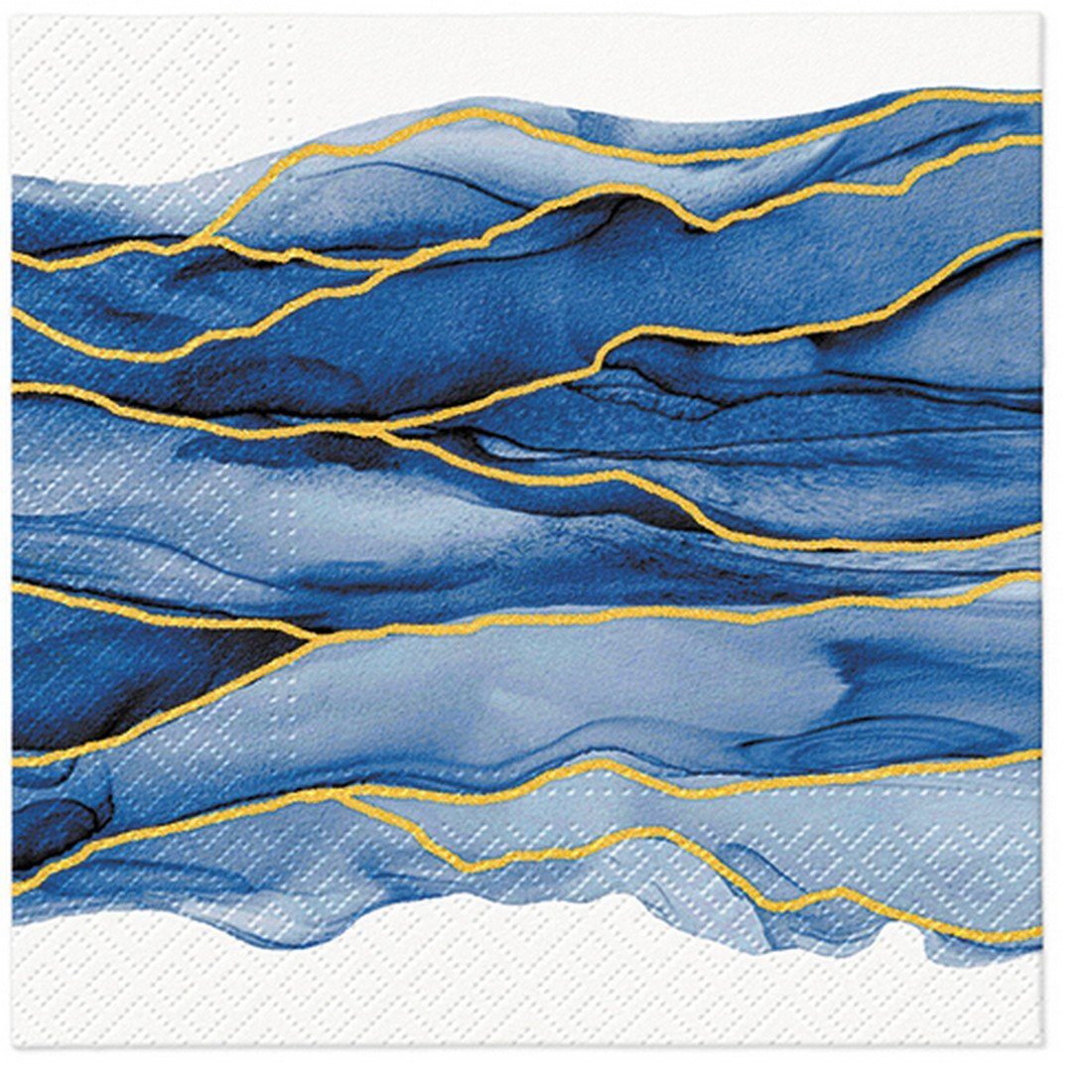 PAW Sp. z o.o. Papierserviette 20 Servietten Watercolor Waves 33x33cm, (20 St)