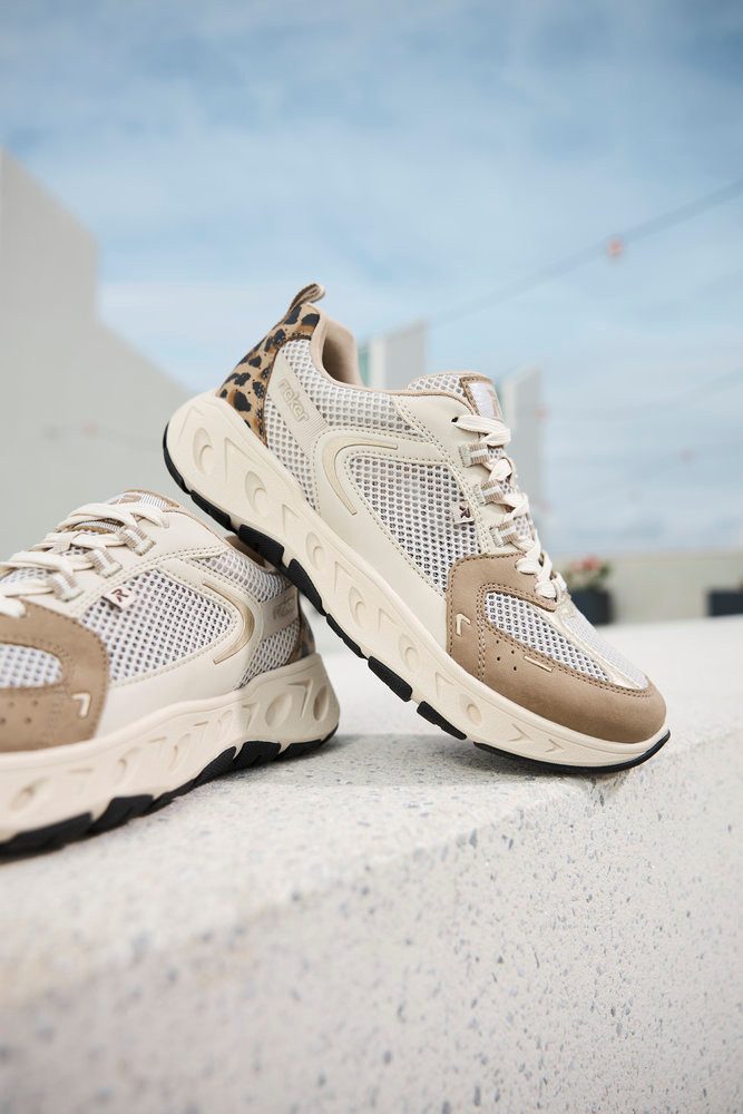 Rieker Plateausneaker Schnürschuh, Freizeitsneaker, Halbschuh mit MemoSoft-Innensohle