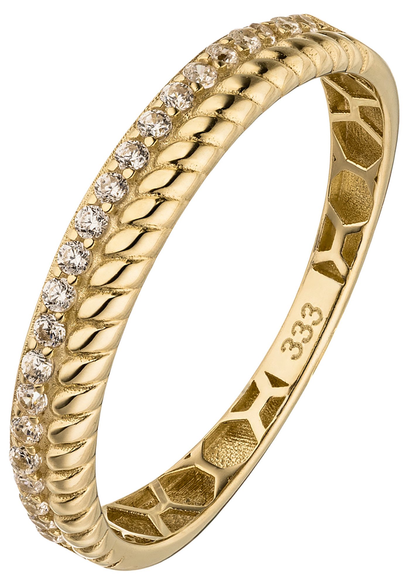JOBO Goldring Ring Damenring, 333 Gold mit 22 Zirkonia günstig online kaufen