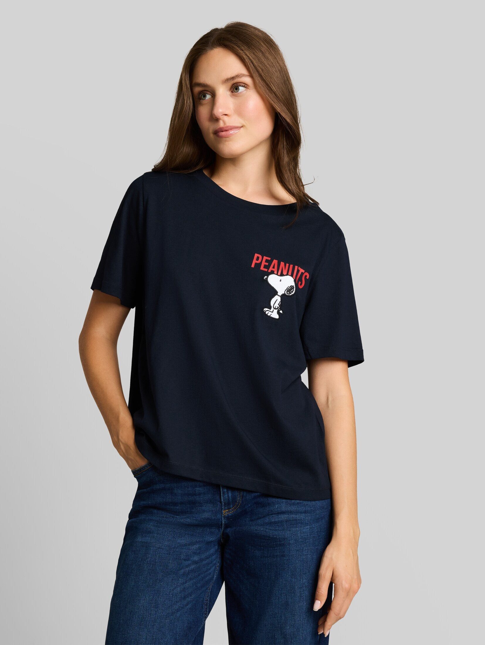 TOM TAILOR T-Shirt T-Shirt (im Einserpack) T-Shirt mit Snoopy-Print