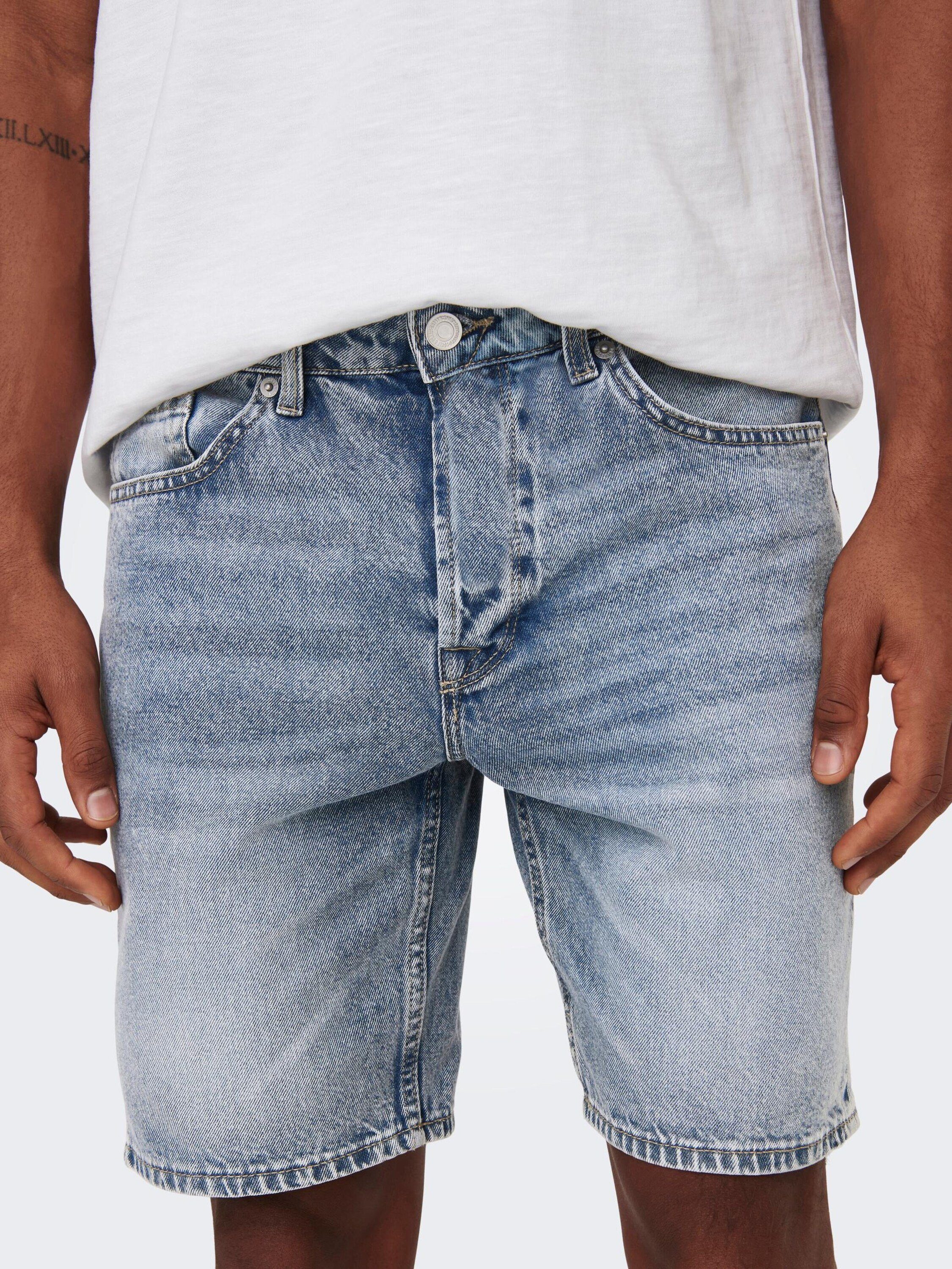 ONLY (1-tlg) SONS Jeansshorts Edge &