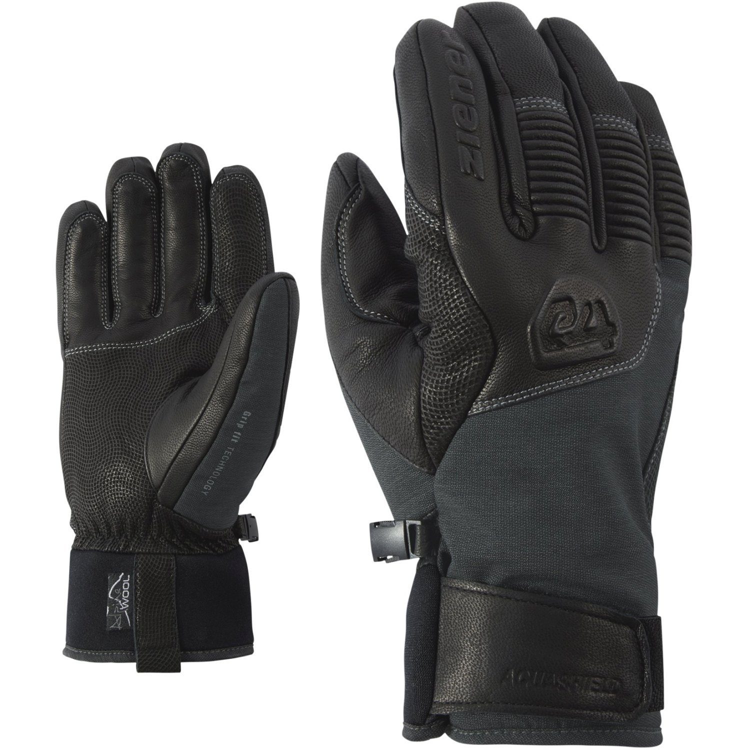 Skihandschuhe Ziener Alpine Gloves Ski Leder Handschuhe GANZENBE