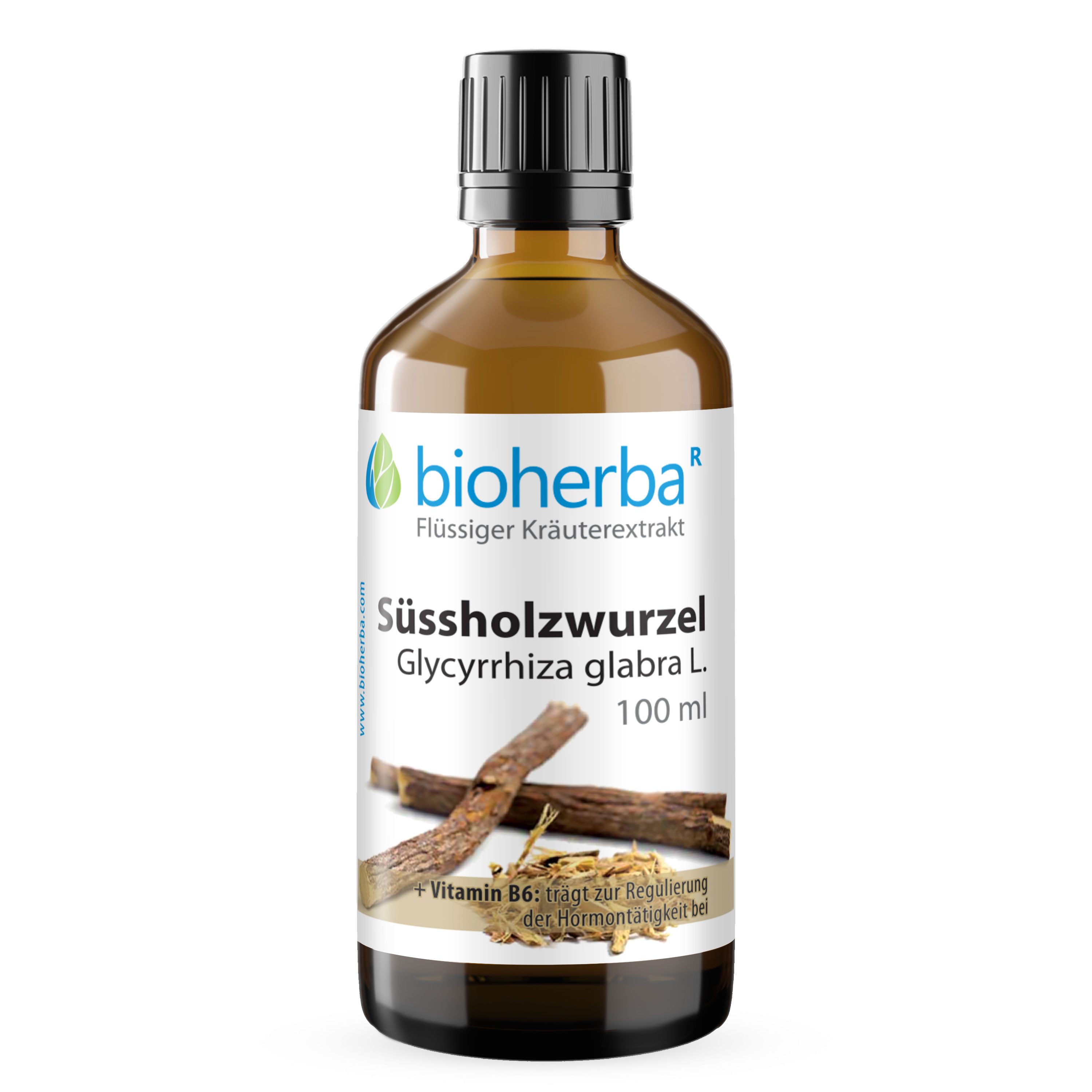 BIOHERBA R Bioherba Süssholzwurzel Glycyrrhiza glabra L. Tropfen Tinktur 100 ml Nahrungsergänzungsmittel, 1 er