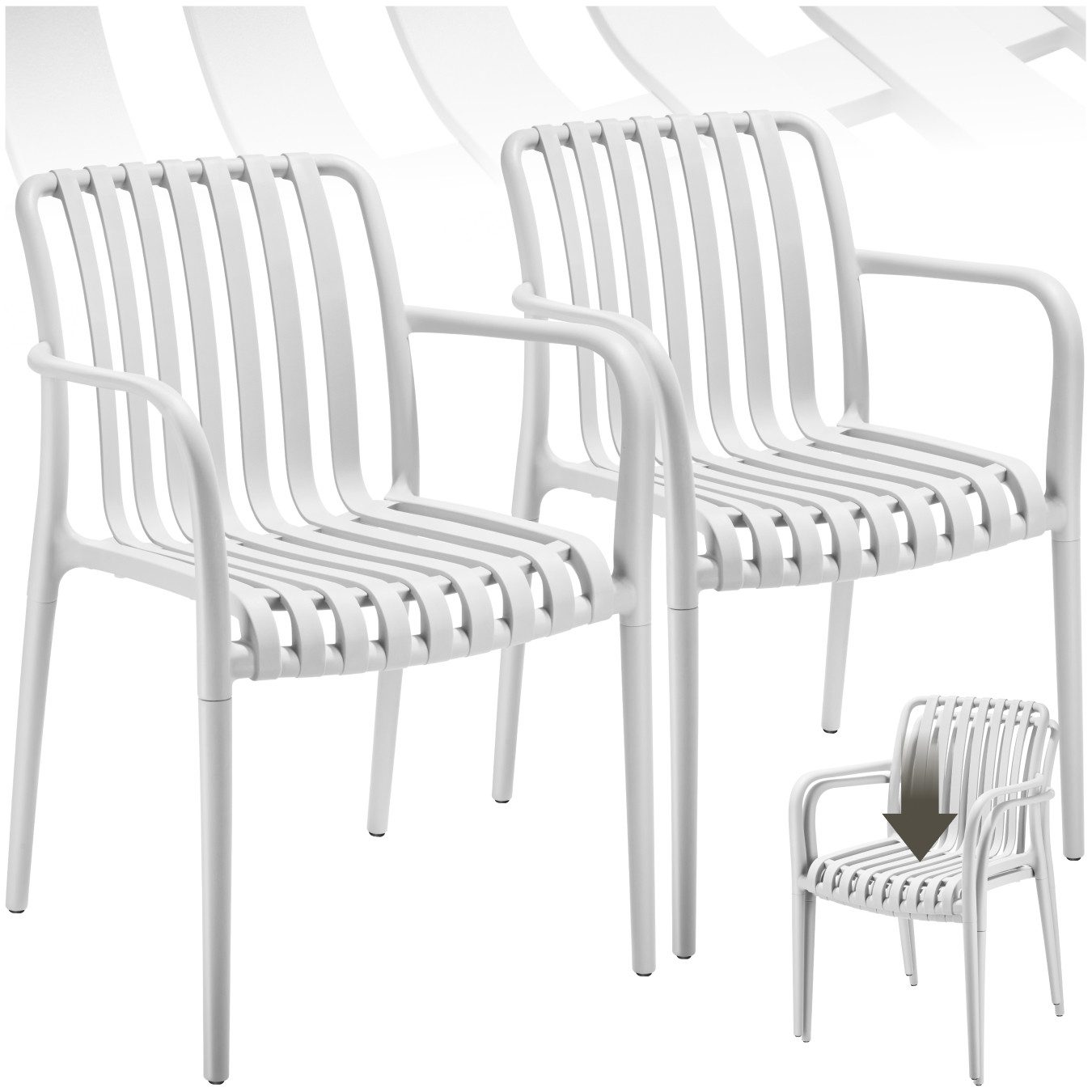 tectake Gartenstuhl Gartenstühle (Set., 2 St), günstig online kaufen