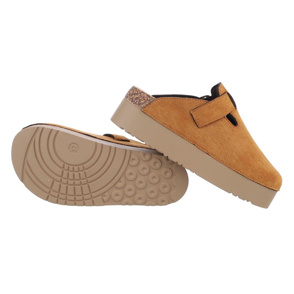 Ital-Design Damen Mules Freizeit Plateausandaletten (85698208) Flach Pantol günstig online kaufen