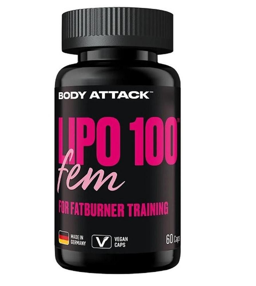 Body Attack Body Attack Lipo100 Fem - 60 Kapseln, 60 St.