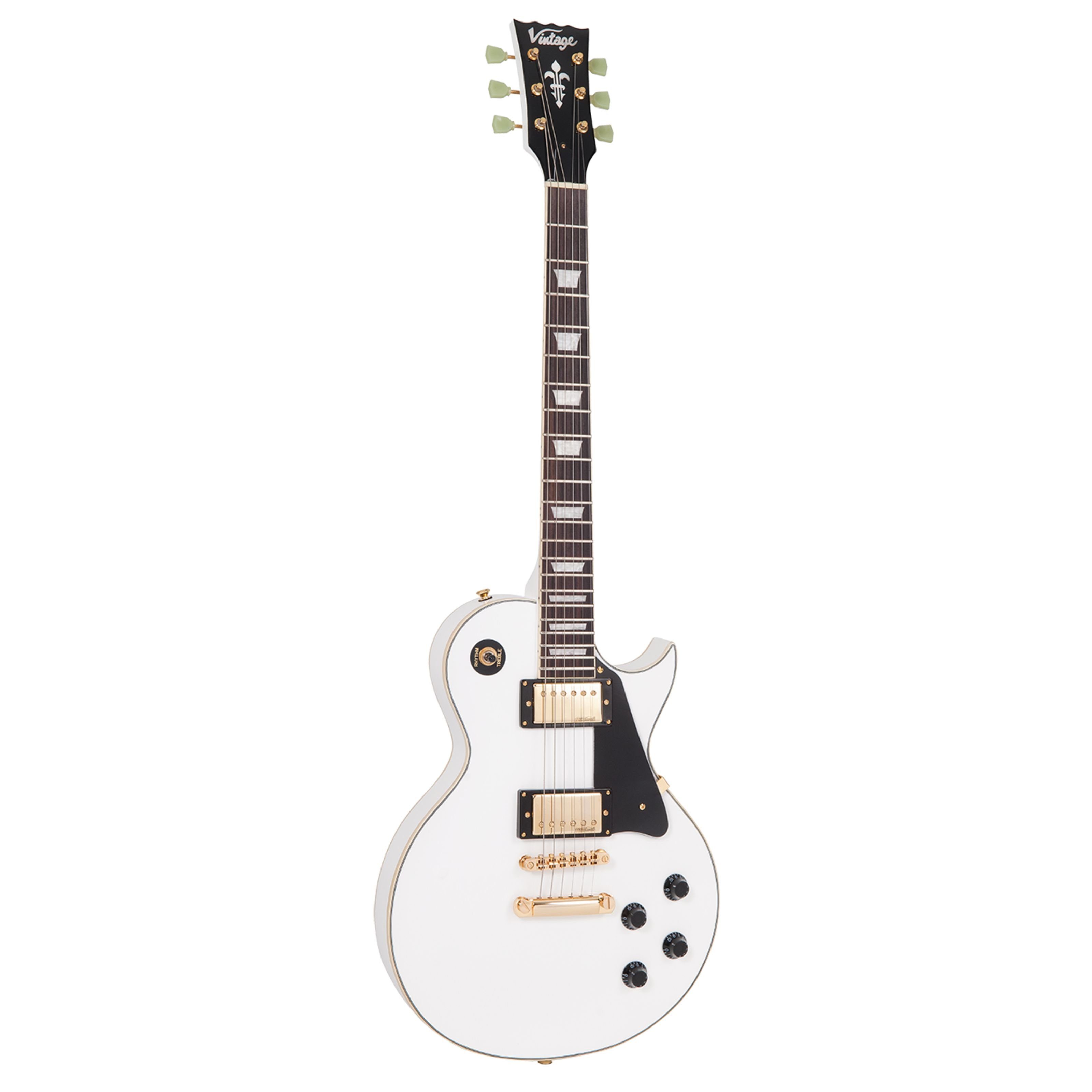 VINTAGE E-Gitarre, Reissued V100AW Arctic White, E-Gitarren, Single Cut Modelle, Reissued V100AW Arctic White - Single Cut E-Gitarre