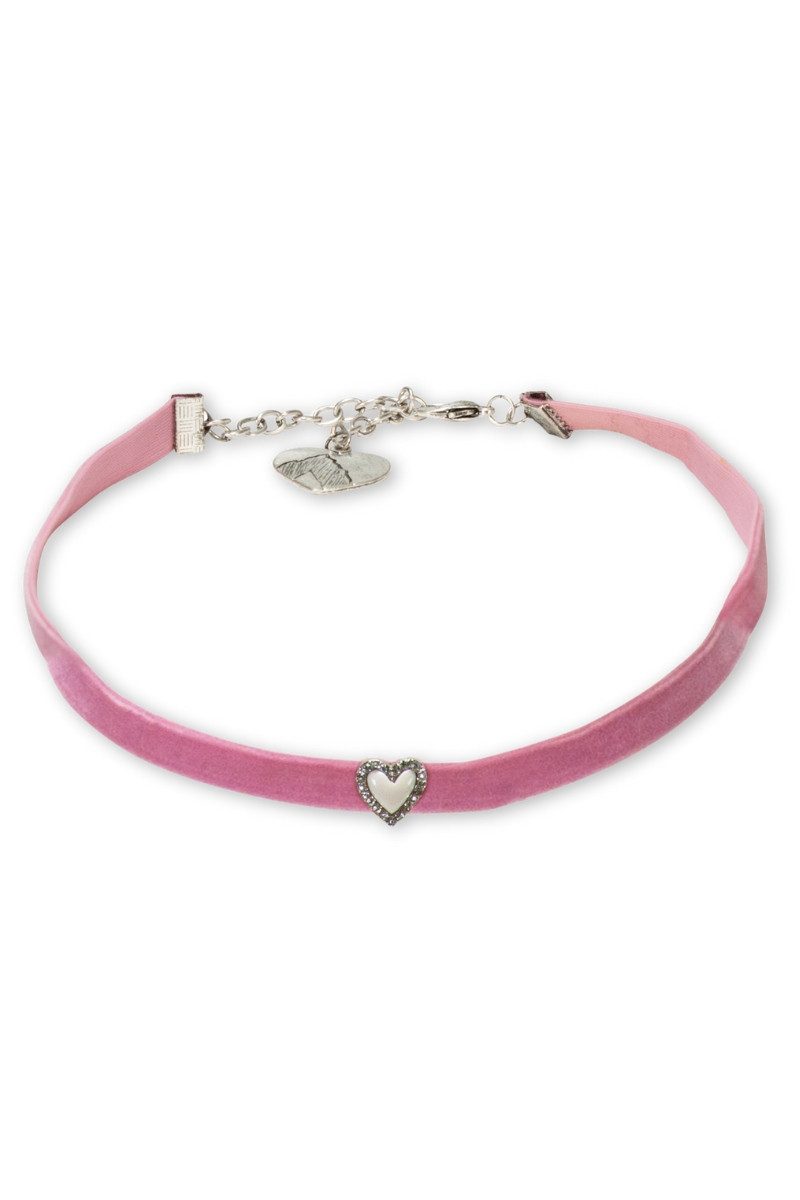 Alpenflüstern Kette mit Anhänger Kropfband - STRASS-HERZ - günstig online kaufen