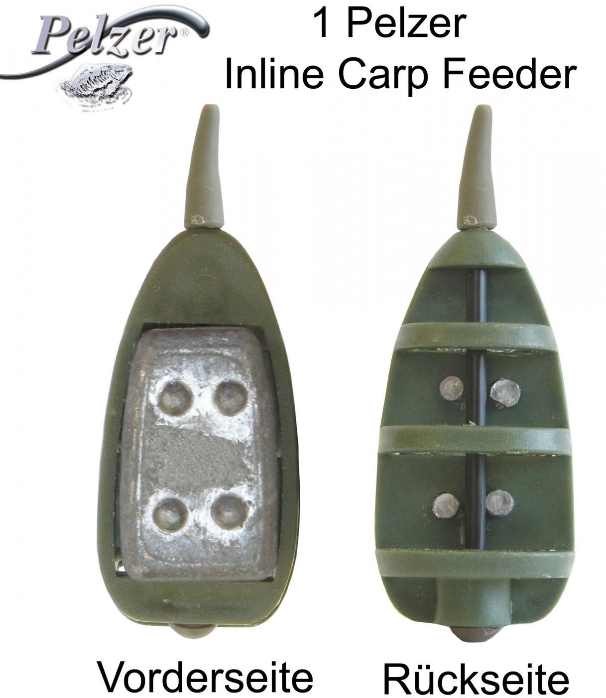 Pelzer Carp Fishing Inlineblei Pelzer Inline Carp Feeder Blei