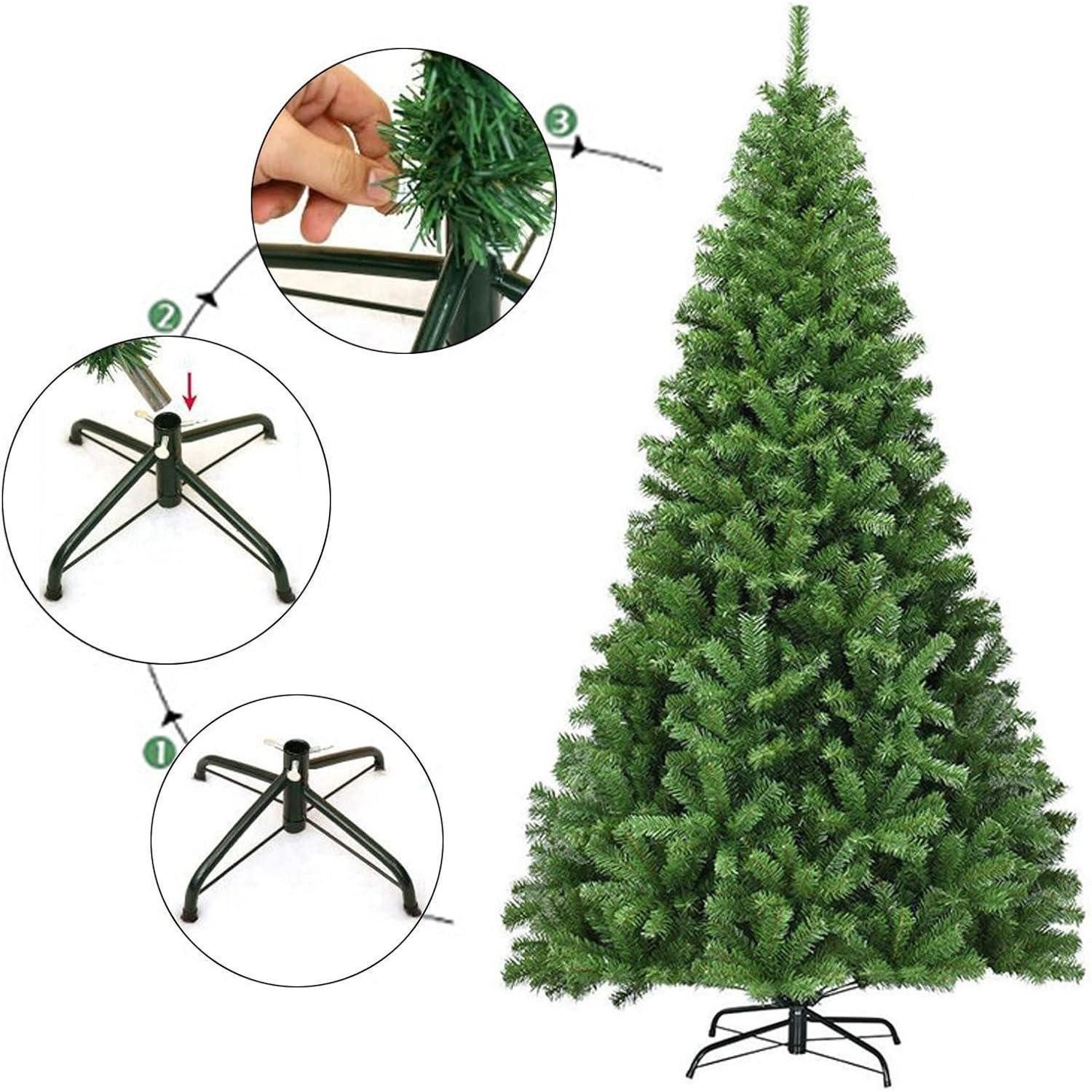 LuxusKollektion Christbaumständer Weihnachtsbaumständer Faltbarer Christbaumständer Metall Gummifüße