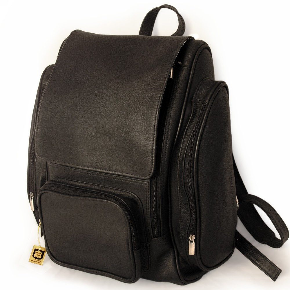 Jahn-Tasche Notebookrucksack Großer Lederrucksack / Laptop-Rucksack Gr. XL Schwarz Jahn-Tasche 709