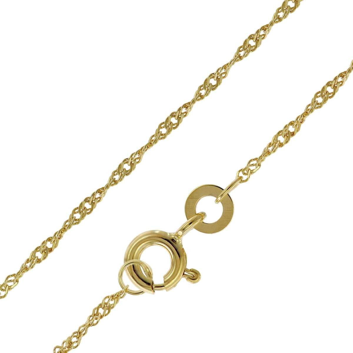 trendor Collier 41050, für Damen-Kette 333 Gold / 8 Karat Singapur 1,2 mm breit