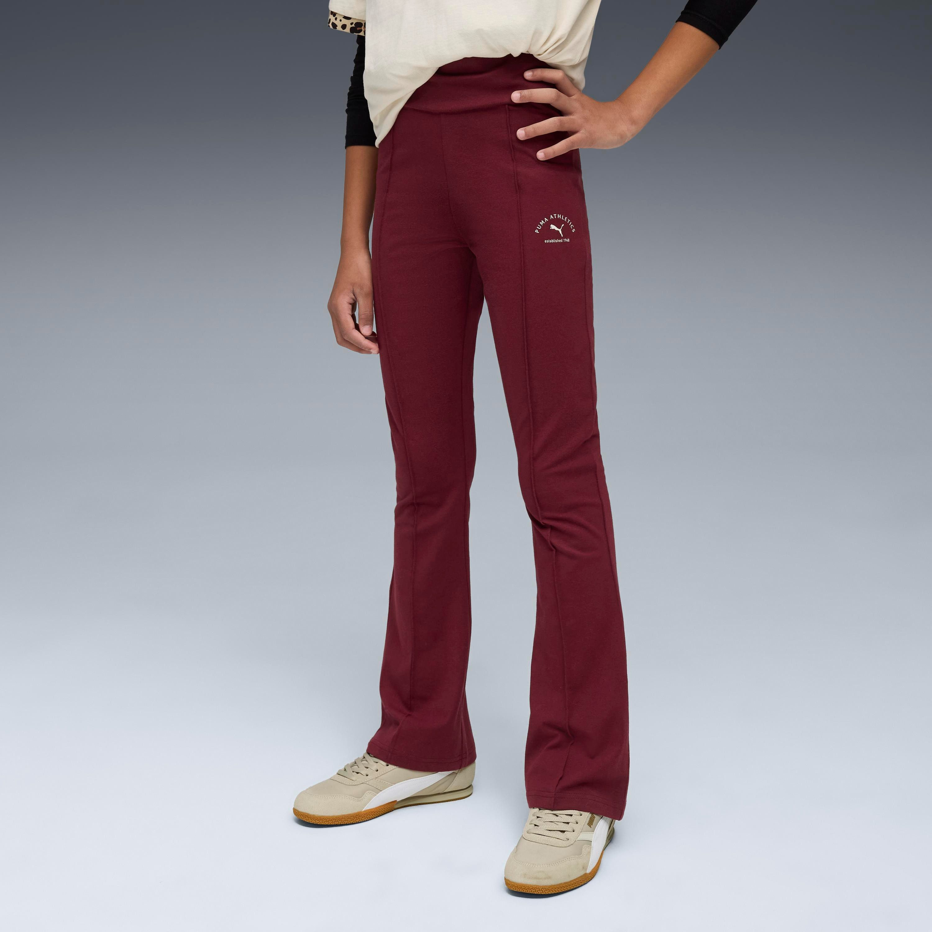 PUMA Leggings CLASS HIGH-WAIST FLARED LEGGINGS G sportlicher Stil, für Teens, aus Baumwolle und Elasthan