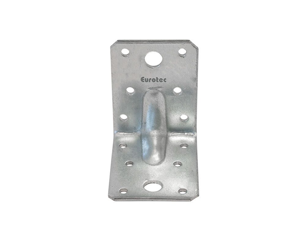 Eurotec Winkelverbinder Winkelverbinder mit Rippe, Stahl feuerverzinkt, 70x70x55 mm, (100-St)
