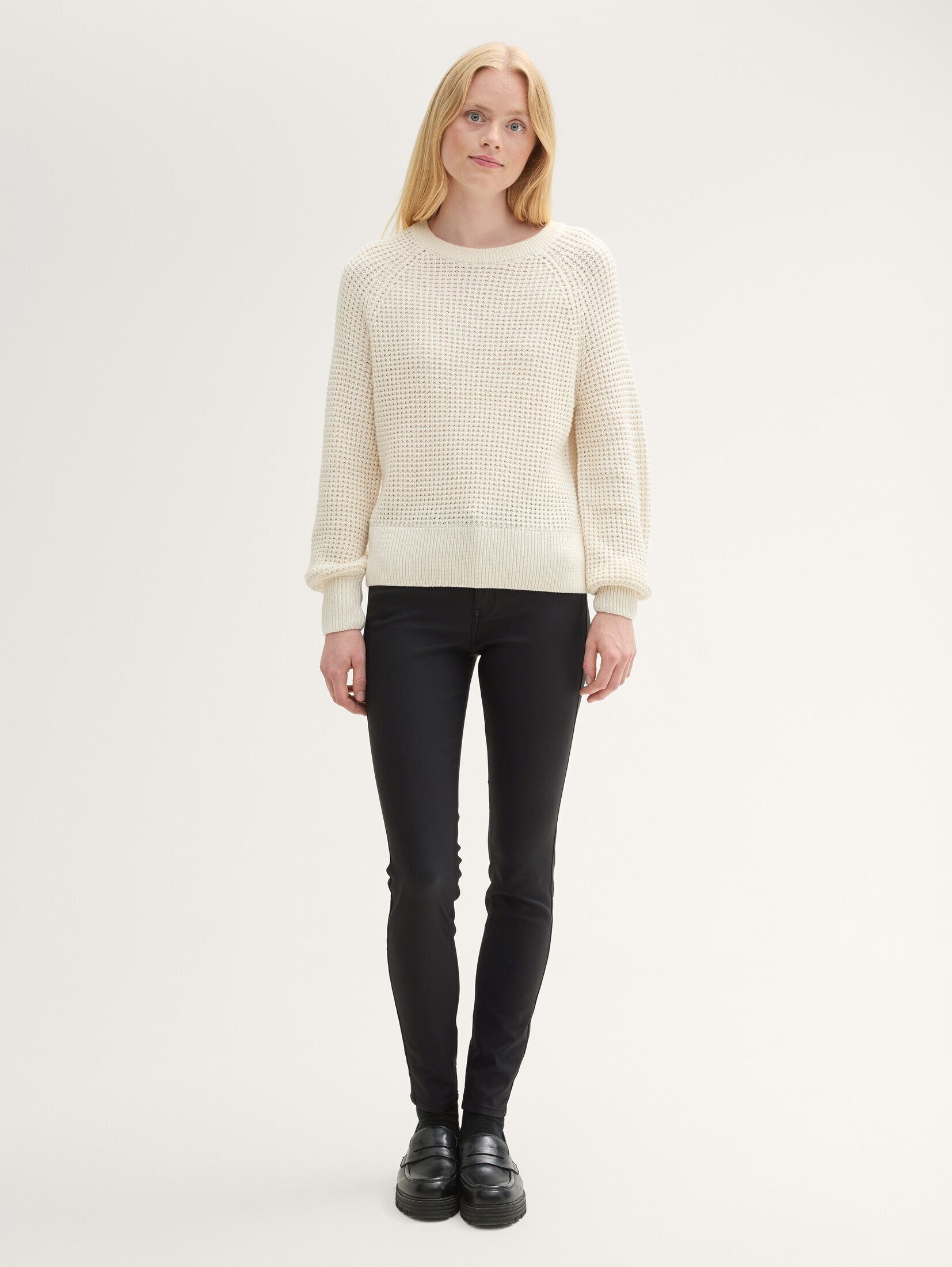 TOM TAILOR Denim Skinny-fit-Jeans Jeanshosen TTNELA EXTRA SKINNY Coated Jea günstig online kaufen