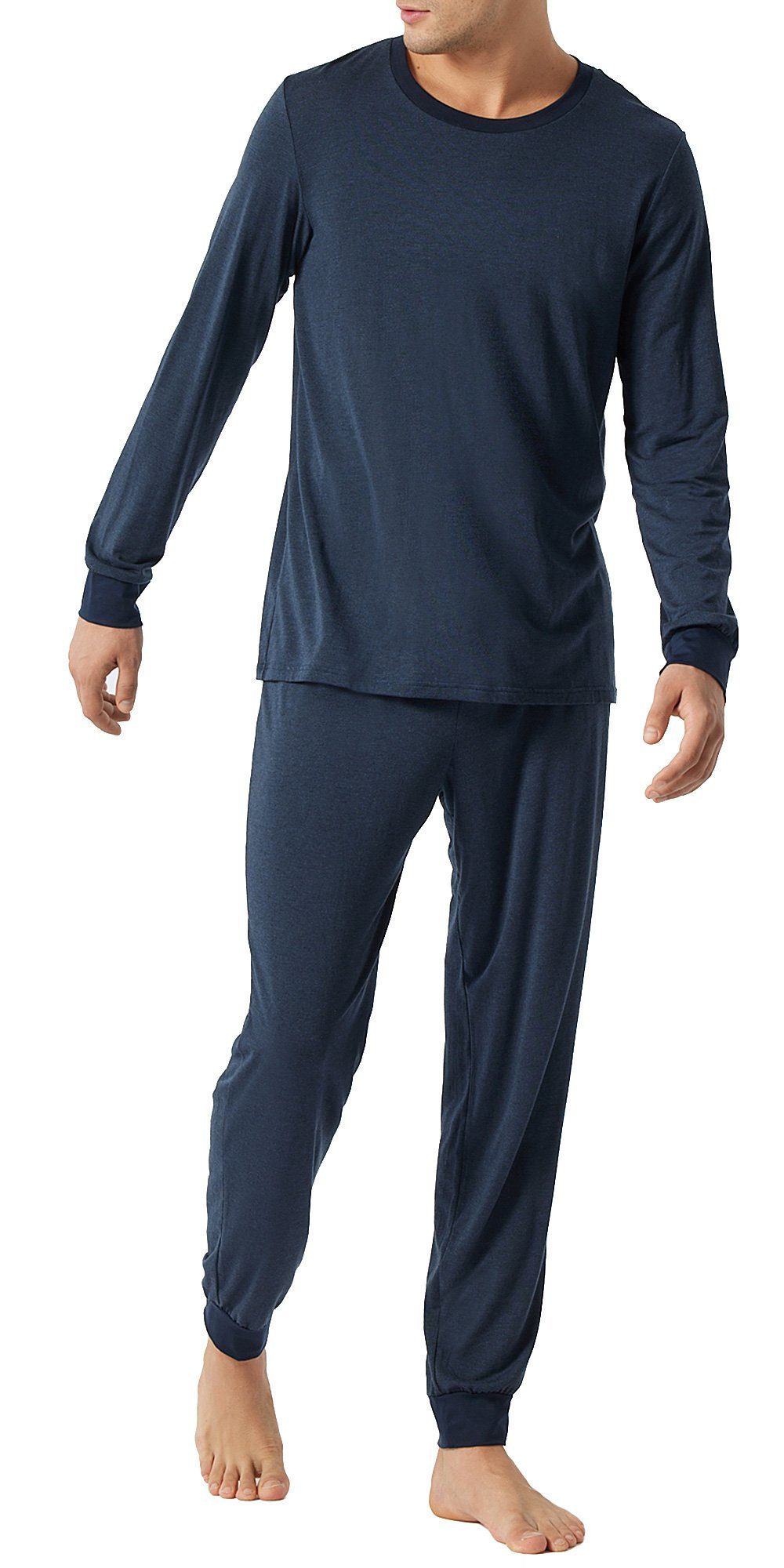 Tencel atmungsaktiv Premium Selected! und Zweiteiler ultraleicht tlg) Function Natural Herren Schiesser soft (Set, lang 2 Schlafanzug Pyjama