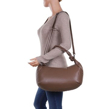 Ital-Design Schultertasche Mittelgroße, Damentasche Handtasche Baguette-Tasche