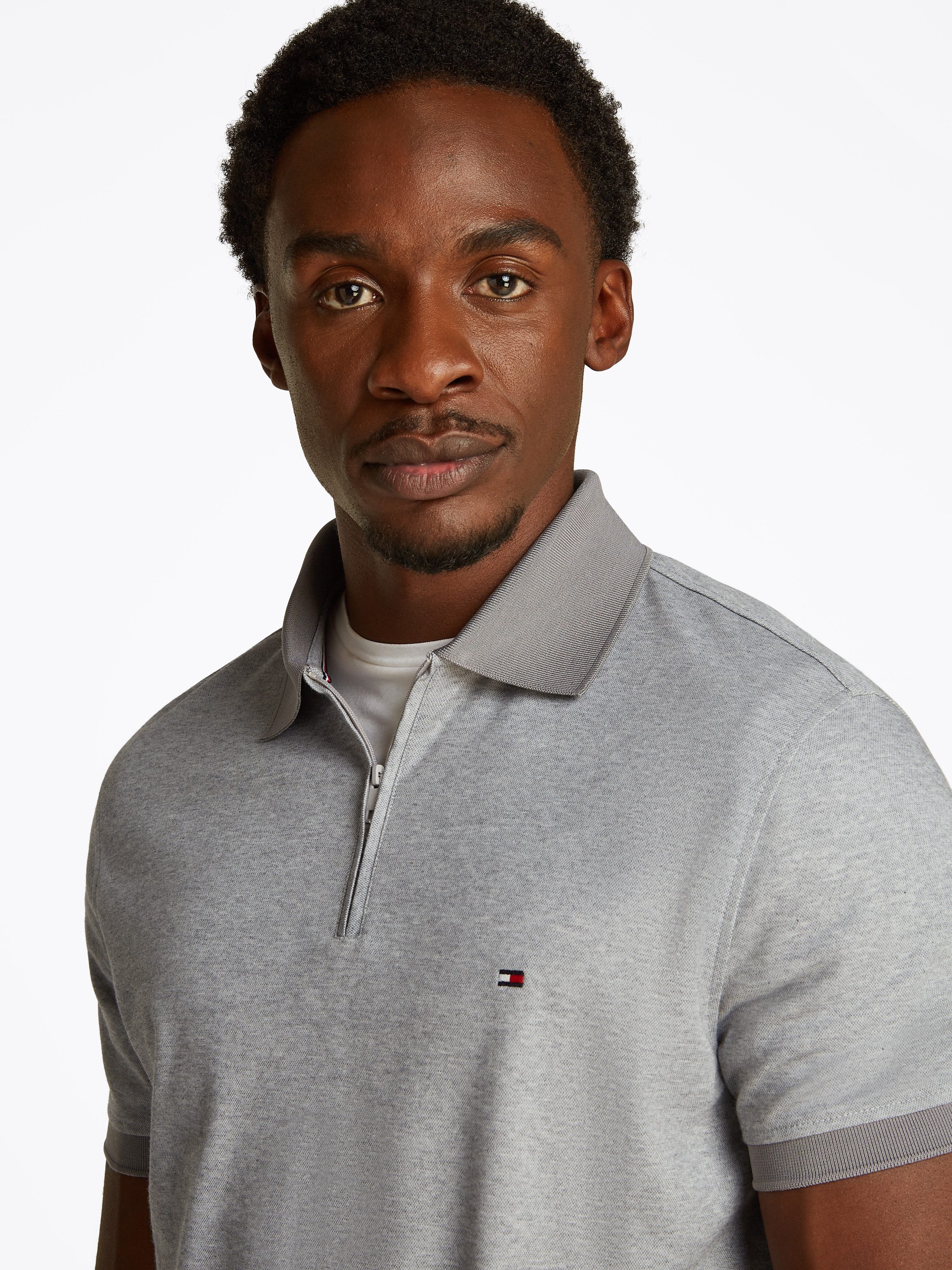 Tommy Hilfiger Poloshirt PERFORMANCE OXFORD ZIP günstig online kaufen